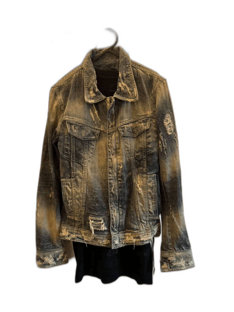 14th Addiction Distressed Denim Jacket for Men and Women Size US XS / EU 42 / 0 - 1 Thumbnail