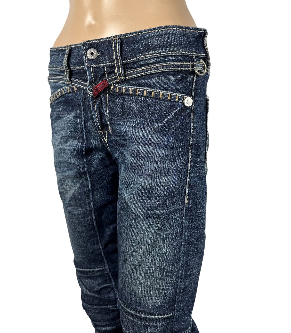 Marithe + Francois Girbaud × Vintage Marithe Francois Girbaud Biker Jeans Vintage size 27 IT42 Size 27" / US 4 / IT 40 - 5 Thumbnail