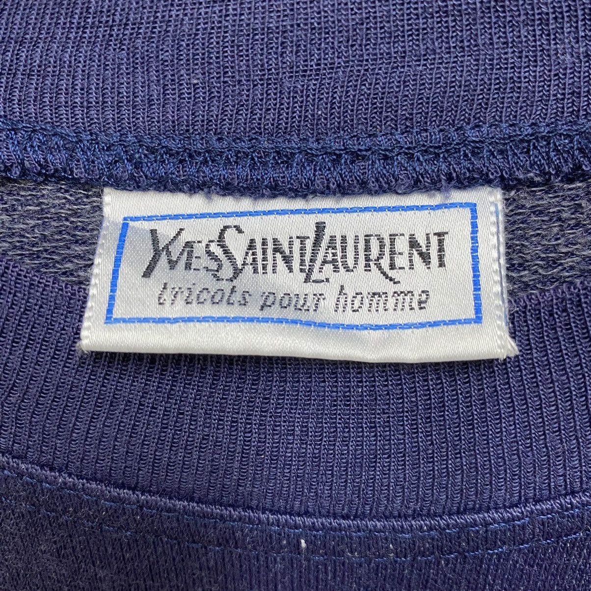 Yves Saint Laurent Vintage 90s YSL Sweatshirt Light Cotton Made in Italy Size US S / EU 44-46 / 1 - 11 Thumbnail