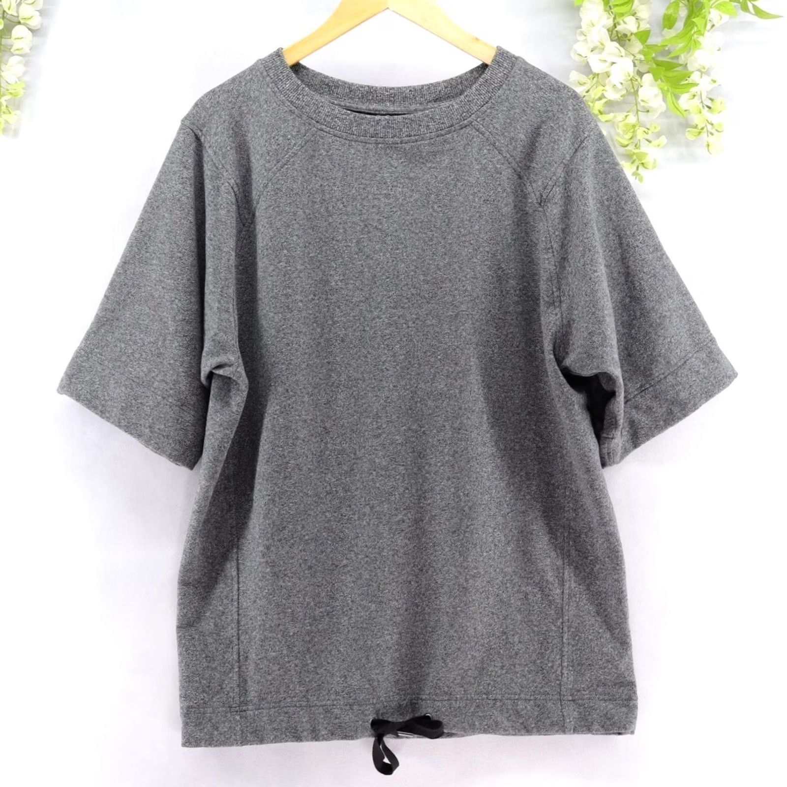 Lululemon Lululemon Women's Oversized Short Sleeve T-Shirt Heathered Black Sz 6 (Gray) Pullover Activewear Shirt Size 28" / US 6 / IT 42 - 2 Thumbnail