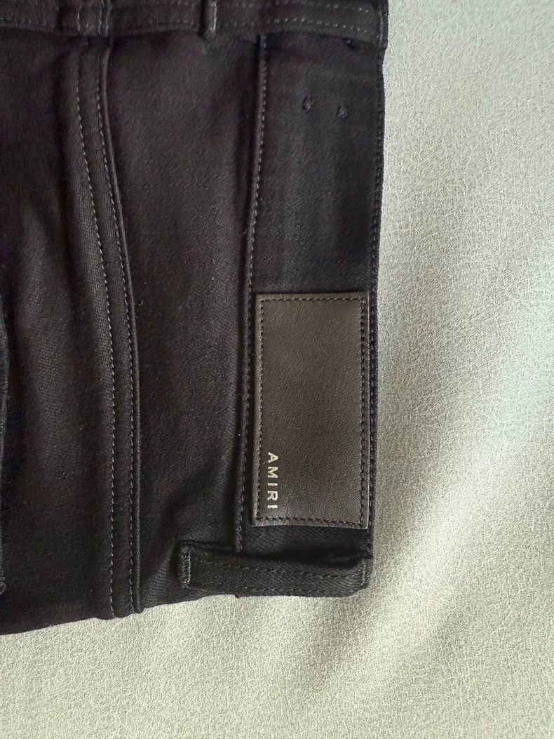 Amiri Amiri men's collection black ripped jean Size US 30 / EU 46 - 6 Thumbnail