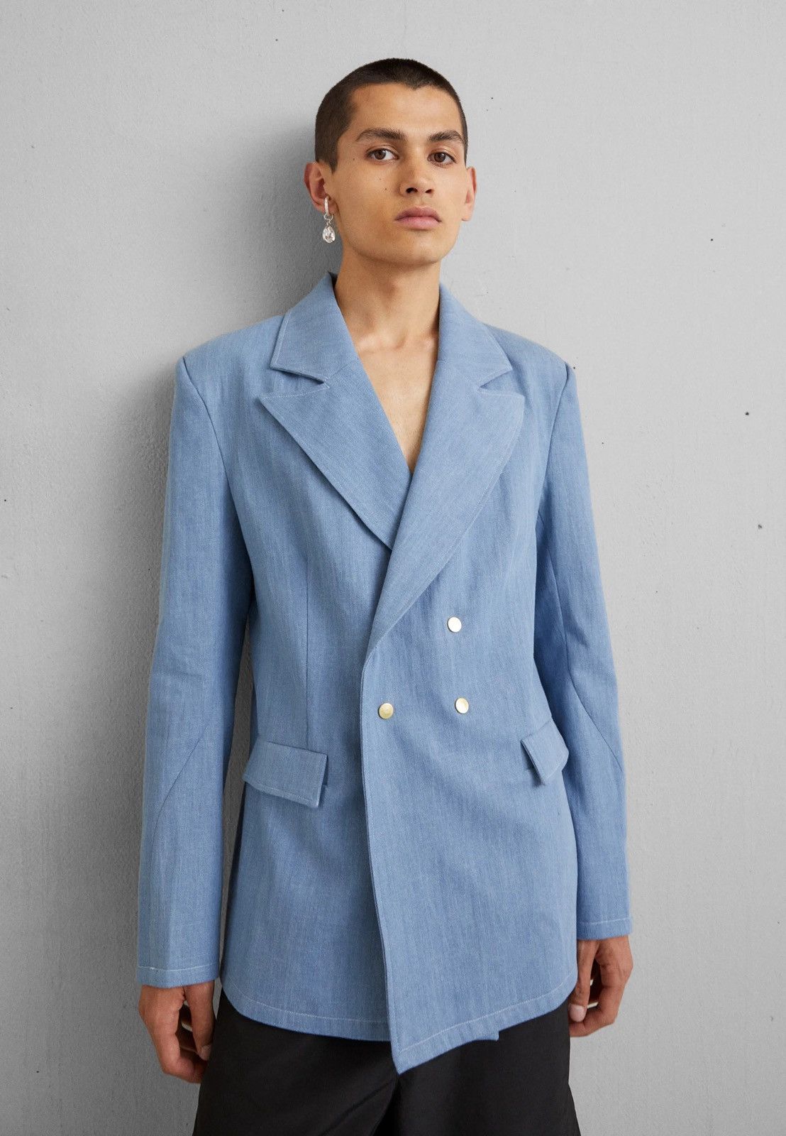 Other !DS! SS23 Nikolaj Storm Hydra Light Denim Bazer Jacket Size 36R - 3 Thumbnail