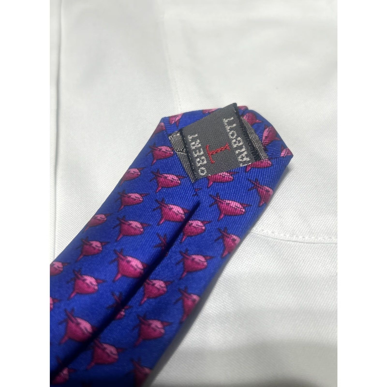 Robert Talbott Robert Talbott Necktie Silk Blue Multi Animal Print 57x3.75 USA Luxury Flawless Men Tie Size ONE SIZE - 4 Thumbnail