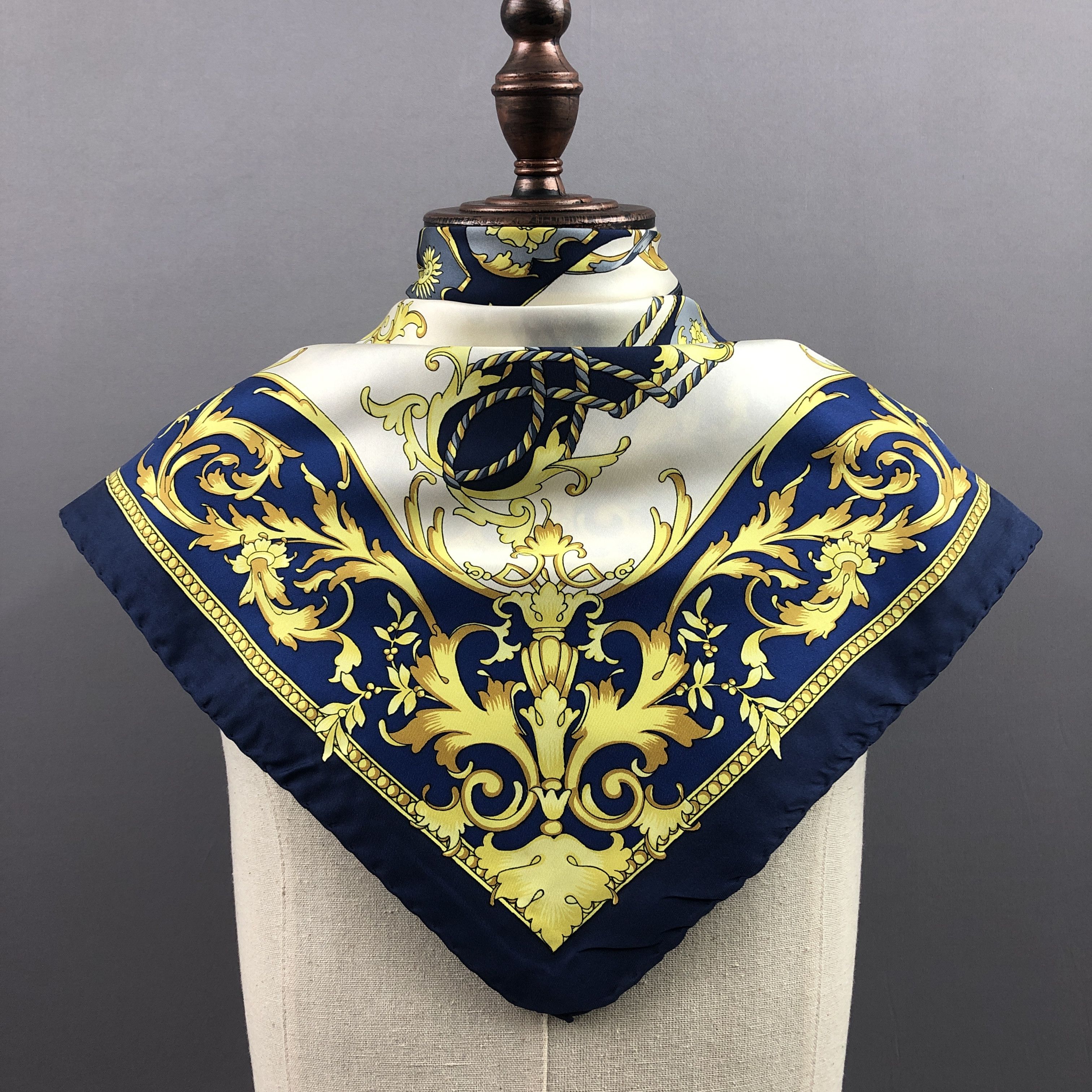Other Vintage Comtesse SILK Scarf Twill Stole Wraps Scarves Size ONE SIZE - 2 Thumbnail