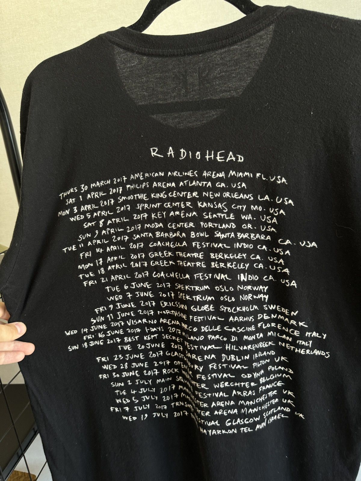 Band Tees Radiohead 2017 USA Tour W.A.S.T.E Rare Band tee shirt Size US M / EU 48-50 / 2 - 7 Thumbnail
