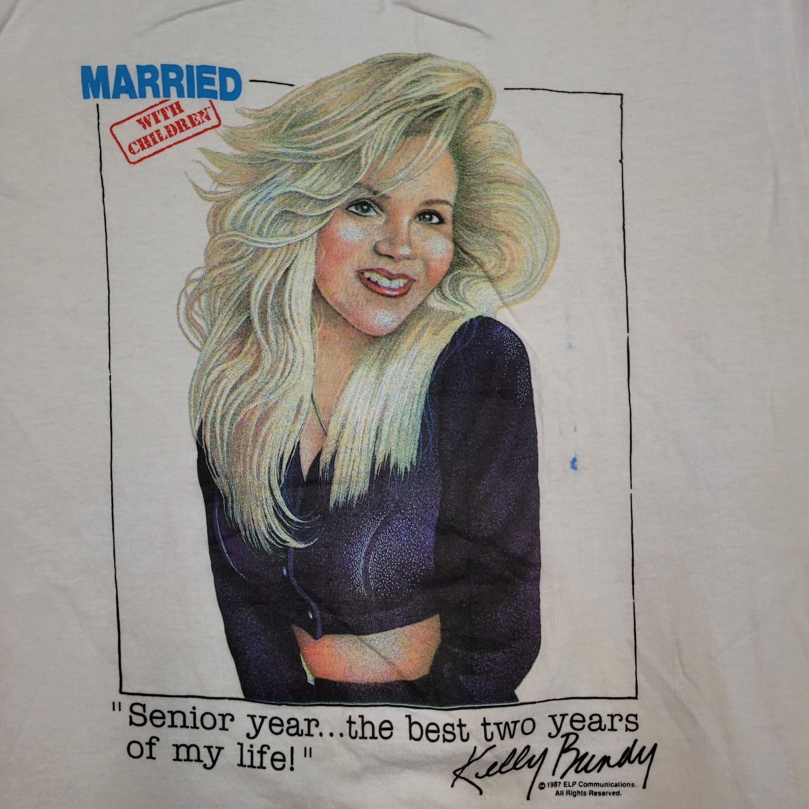 Vintage RARE VTG 1987 Married with Children Shirt S Kelly-Bundy USA Size US S / EU 44-46 / 1 - 2 Thumbnail