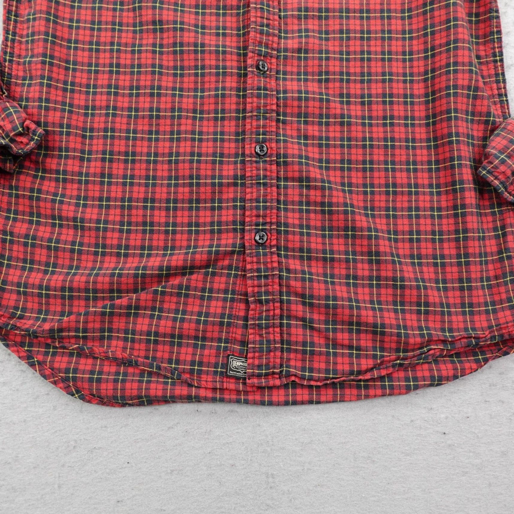 Ralph Lauren VINTAGE? (No) Denim & Supply Ralph Lauren Shirt Mens Medium Red Plaid Woven Cotton Button-Up Size US M / EU 48-50 / 2 - 3 Thumbnail