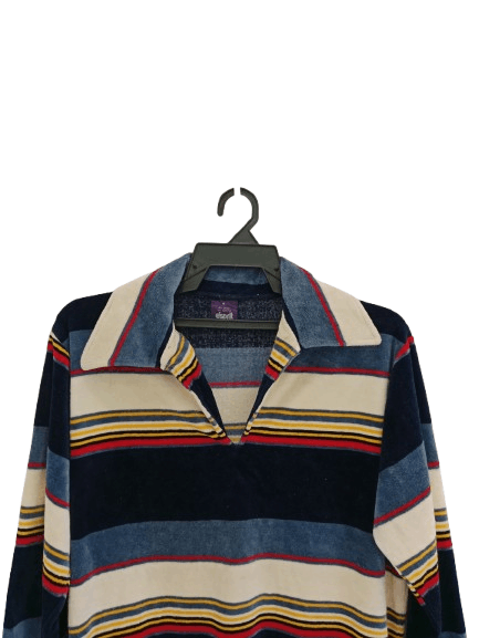 Esprit Vintage 80s Esprit Sweatshirt Jumper Stripes Design Size US M / EU 48-50 / 2 - 3 Thumbnail