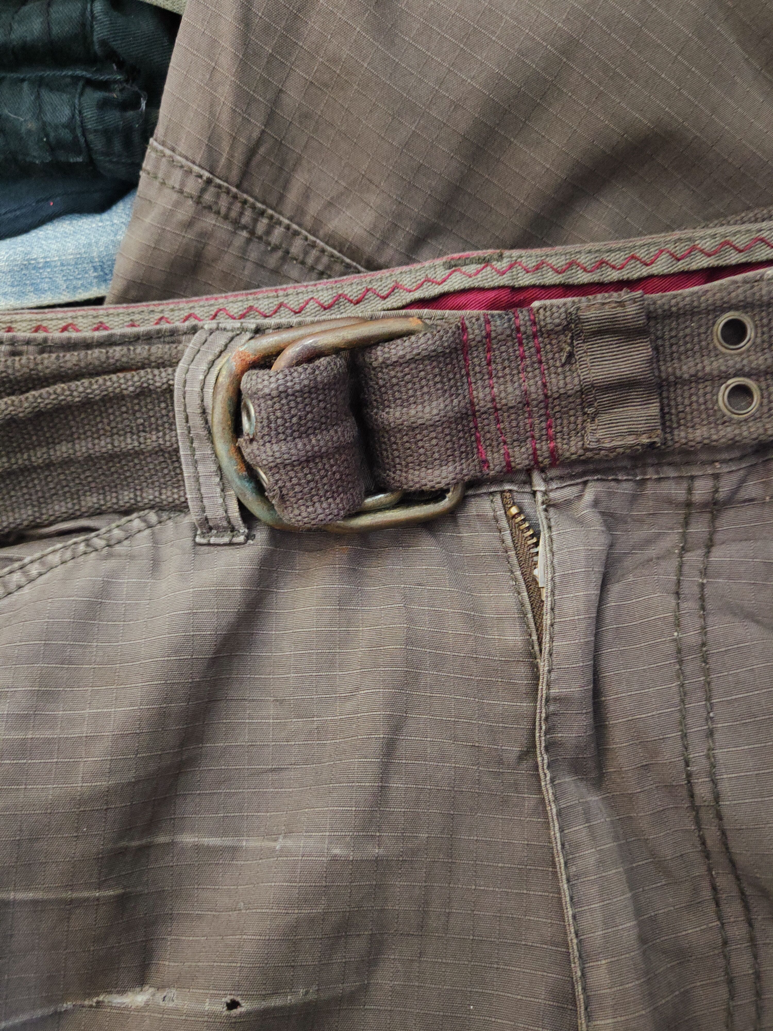 Japanese Brand Z-07B52X Dark Brown Multipocket Tactical Cargo Pants #W198 Size US 34 / EU 50 - 14 Thumbnail