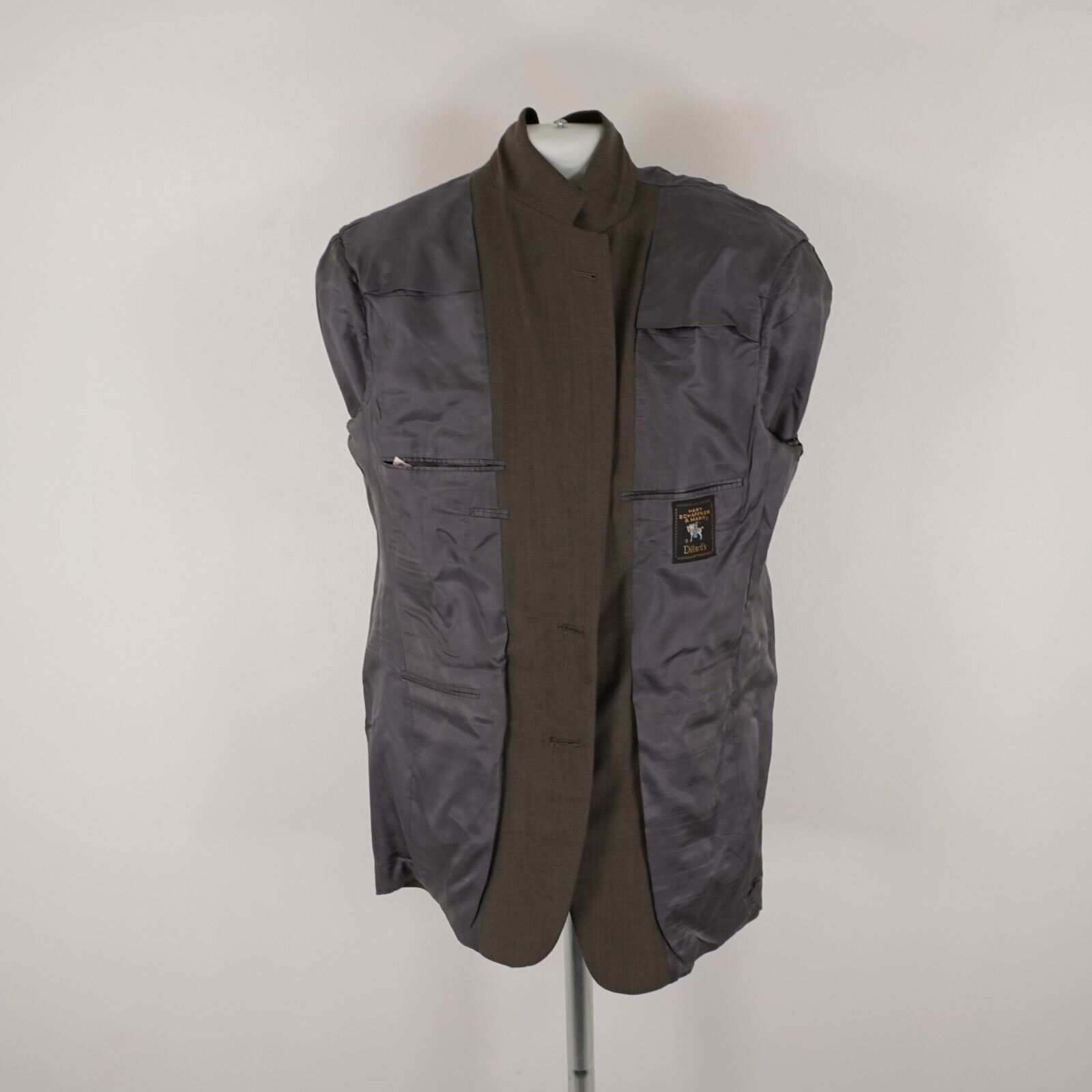 Hart Schaffner Marx Hart Schaffner Marx Textured Wool Brown Black Honeycomb 2 Bu Size 40L - 13 Thumbnail