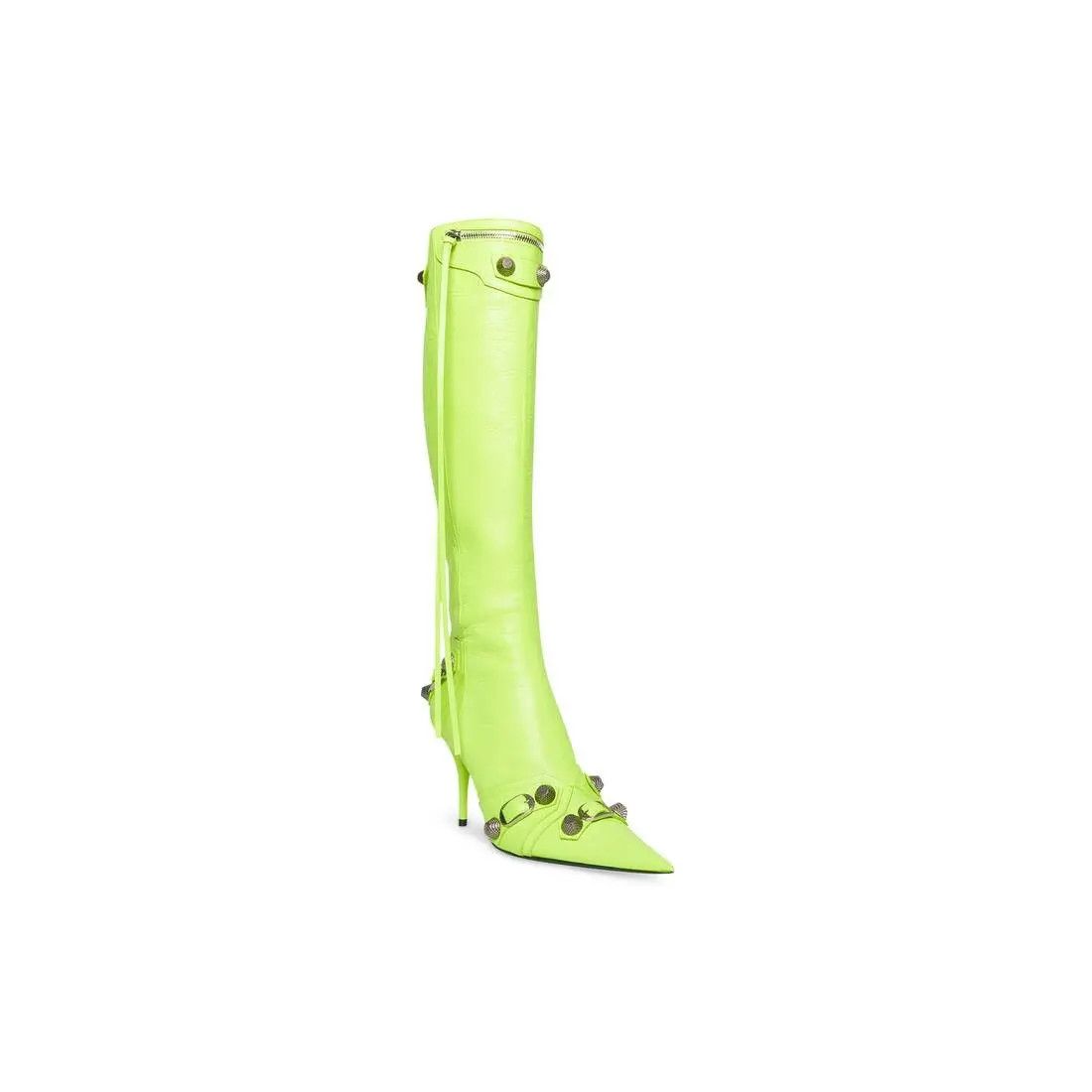 Balenciaga o1w1db10625 Cagole 90mm Boots in Light Green Size US 10 / IT 40 - 2 Thumbnail