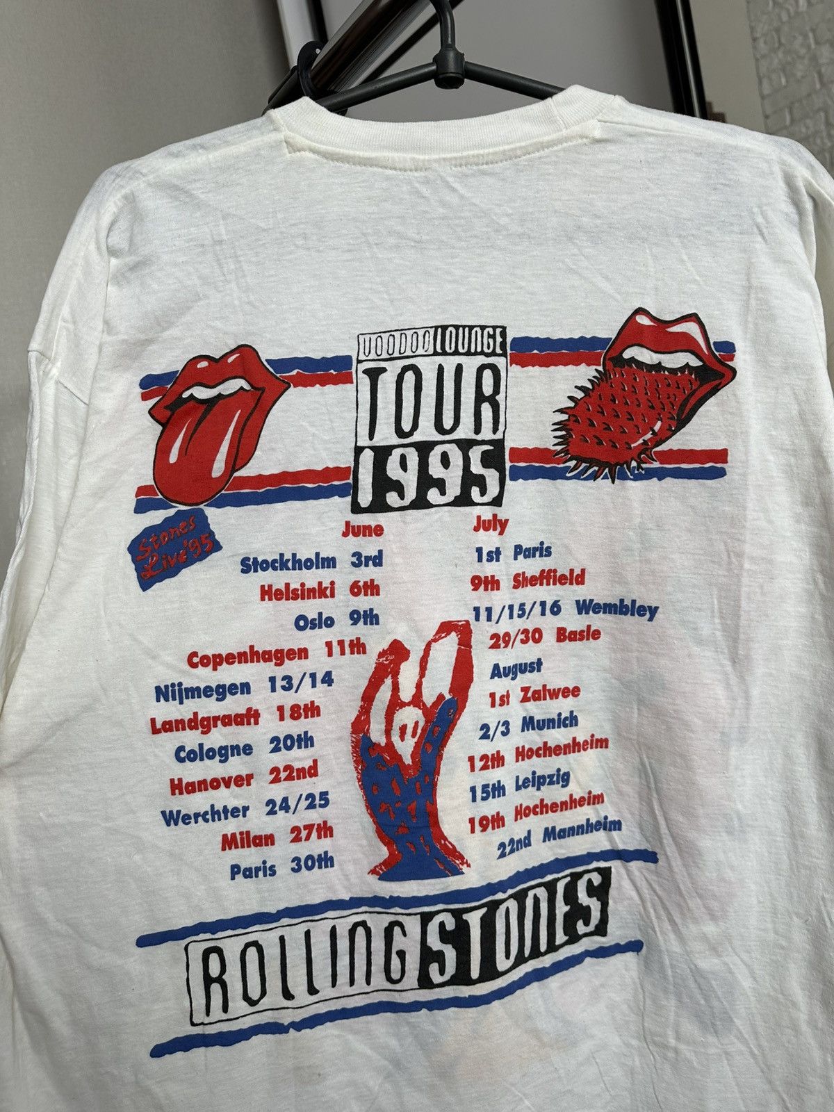 The Rolling Stones 1995 The Rolling Stones Voodoo Tour Band Vintage T-Shirt Tee Size US XL / EU 56 / 4 - 8 Thumbnail
