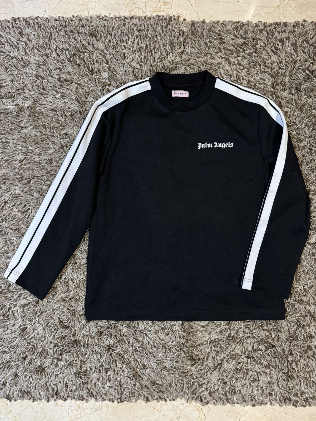 Palm Angels Palm Angels Black Track Sweatshirt Size US M / EU 48-50 / 2 - 2 Thumbnail