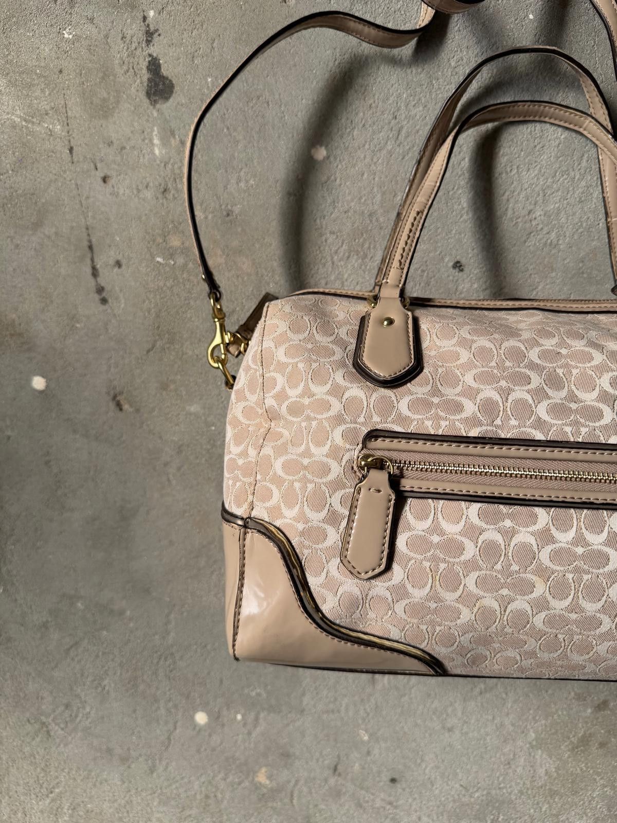 Coach Coach Signature Sparkly West Shoulder Bag Cream Size ONE SIZE - 3 Thumbnail