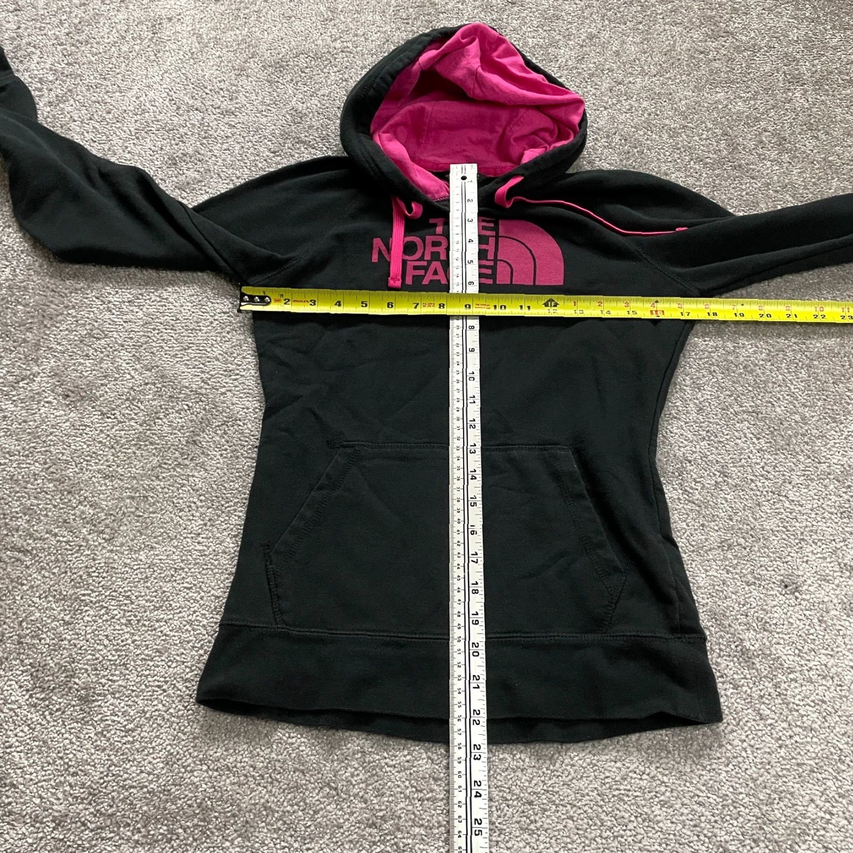 The North Face The North Face Hoodie Sweatshirt Womens Small Black Pink Fleece Graphic Pullover Size S / US 4 / IT 40 - 7 Thumbnail