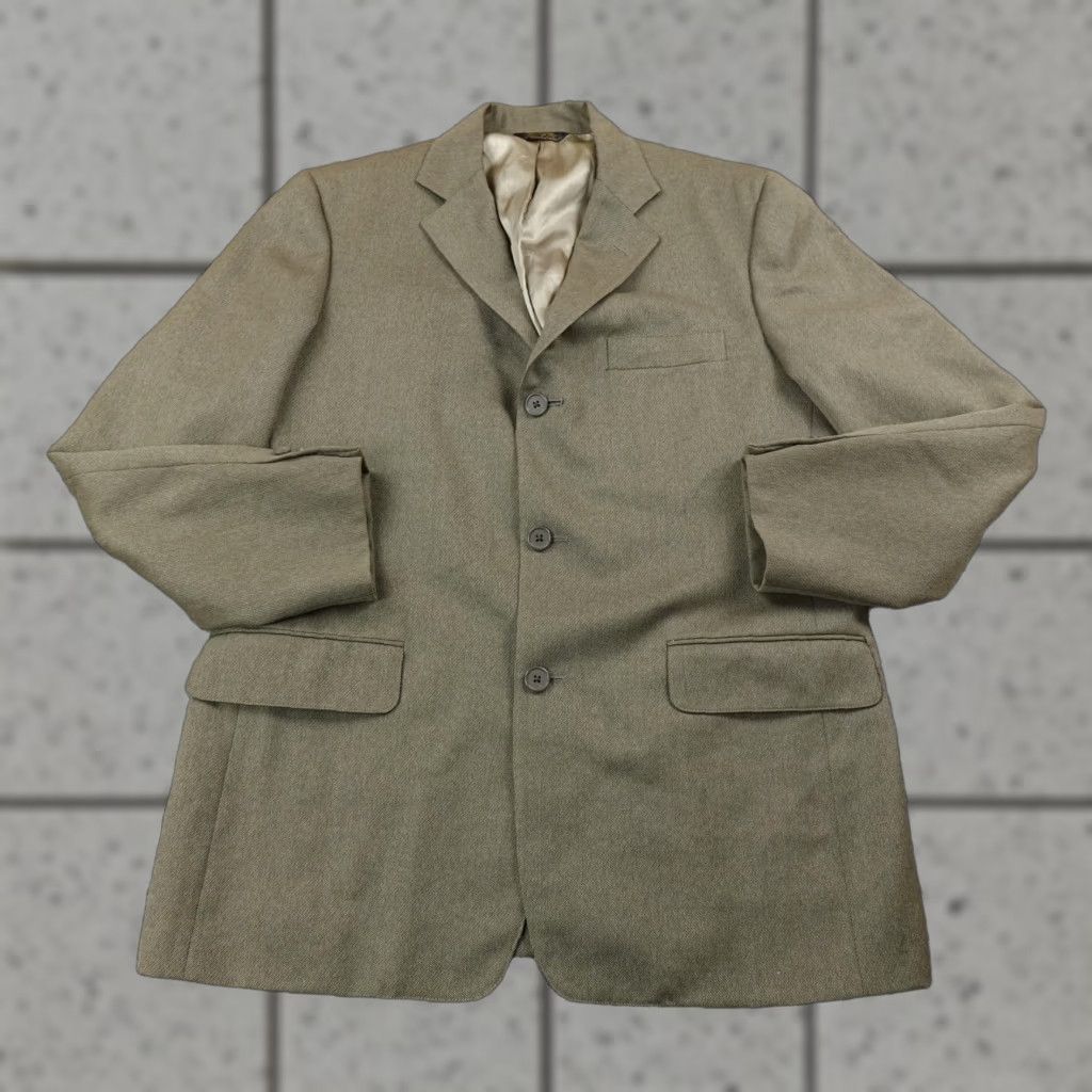 Vintage J. Press Sport Coat Green 44 Regular 3-Button Notch Lapel Mens Blazer Jacket Coat USA Size 44R - 1 Thumbnail