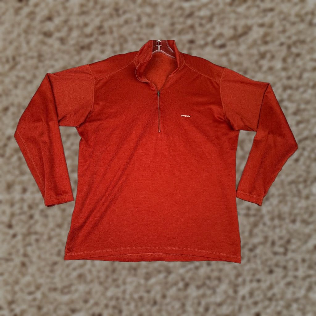 Patagonia Patagonia Shirt Men L Red Capilene Mock Neck 1/4 Zip 100% Polyester Shirt Mens Red Capilene Mock Neck 1/4 Zip Patagonia Size US L / EU 52-54 / 3 - 1 Thumbnail