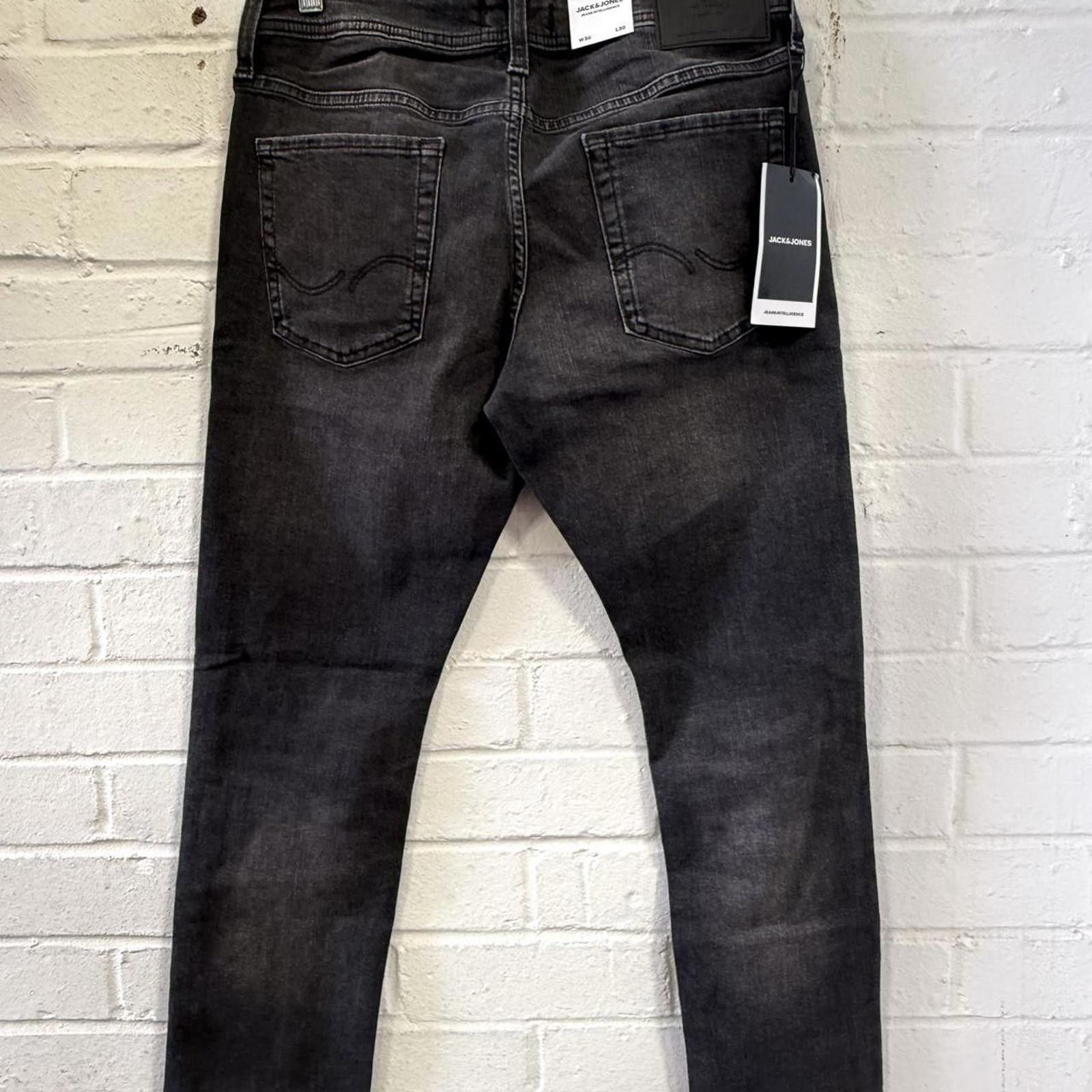 Jack & Jones Jack & Jones Men's Black and Grey Jeans Size US 32 / EU 48 - 5 Thumbnail