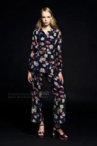Prada Prada Runway Floral Print Coat. Size M / US 6-8 / IT 42-44 - 3 Thumbnail