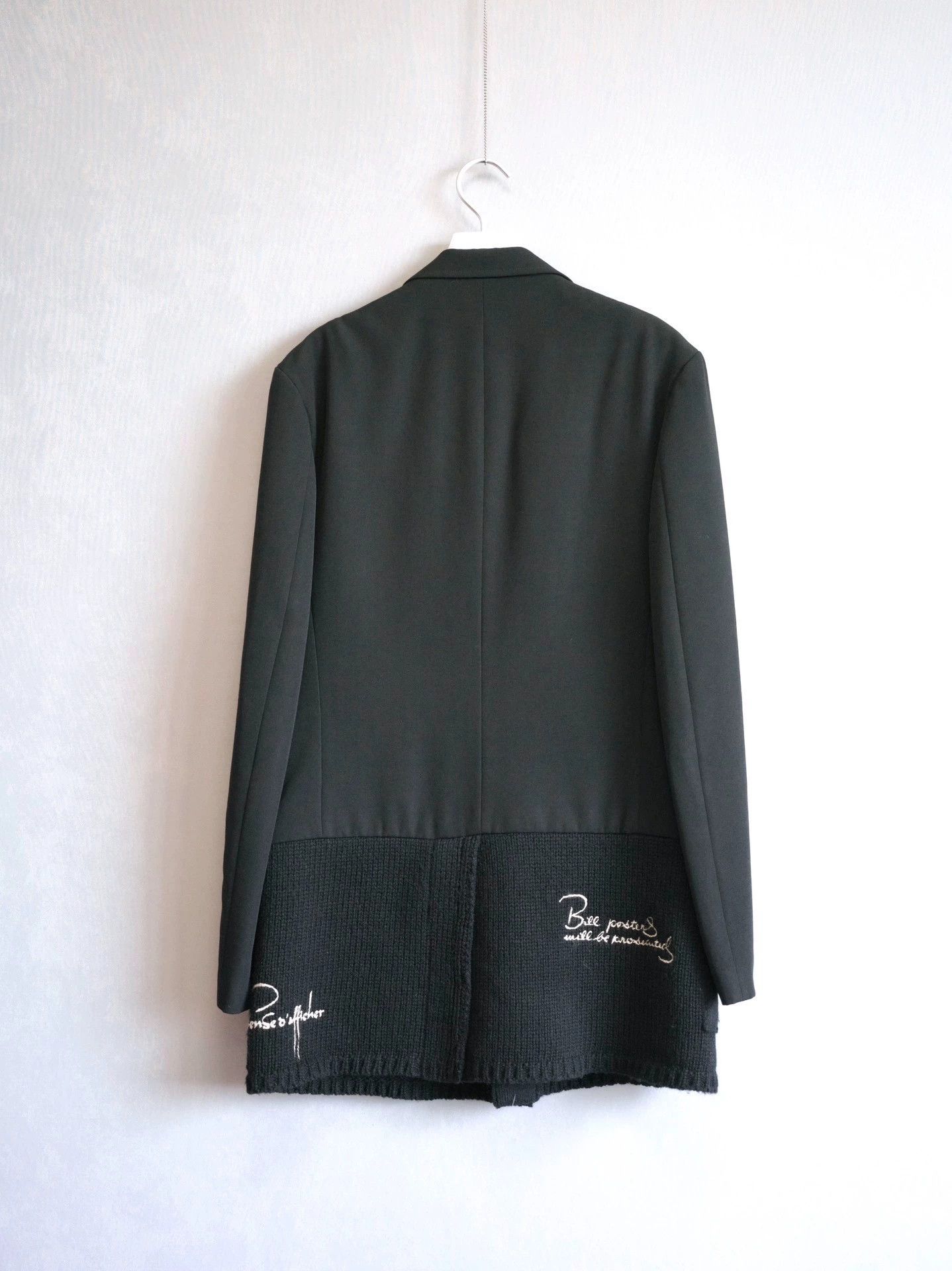 Yohji Yamamoto Yohji Yamamoto 07AW Hand-Embroidered Knit Jacket Cream Size US L / EU 52-54 / 3 - 2 Thumbnail