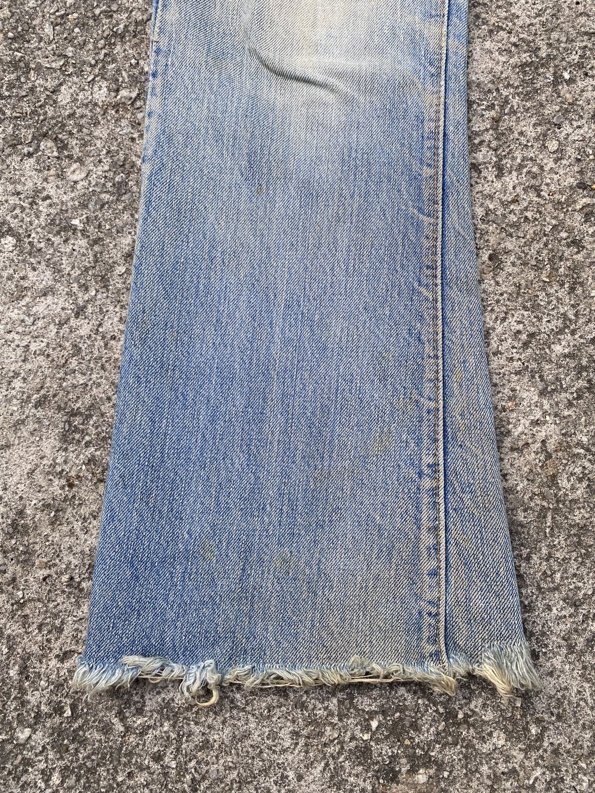 Vintage 60s Levis Orange Tab Capital E Distressed Flare Denim Size US 28 / EU 44 - 6 Thumbnail