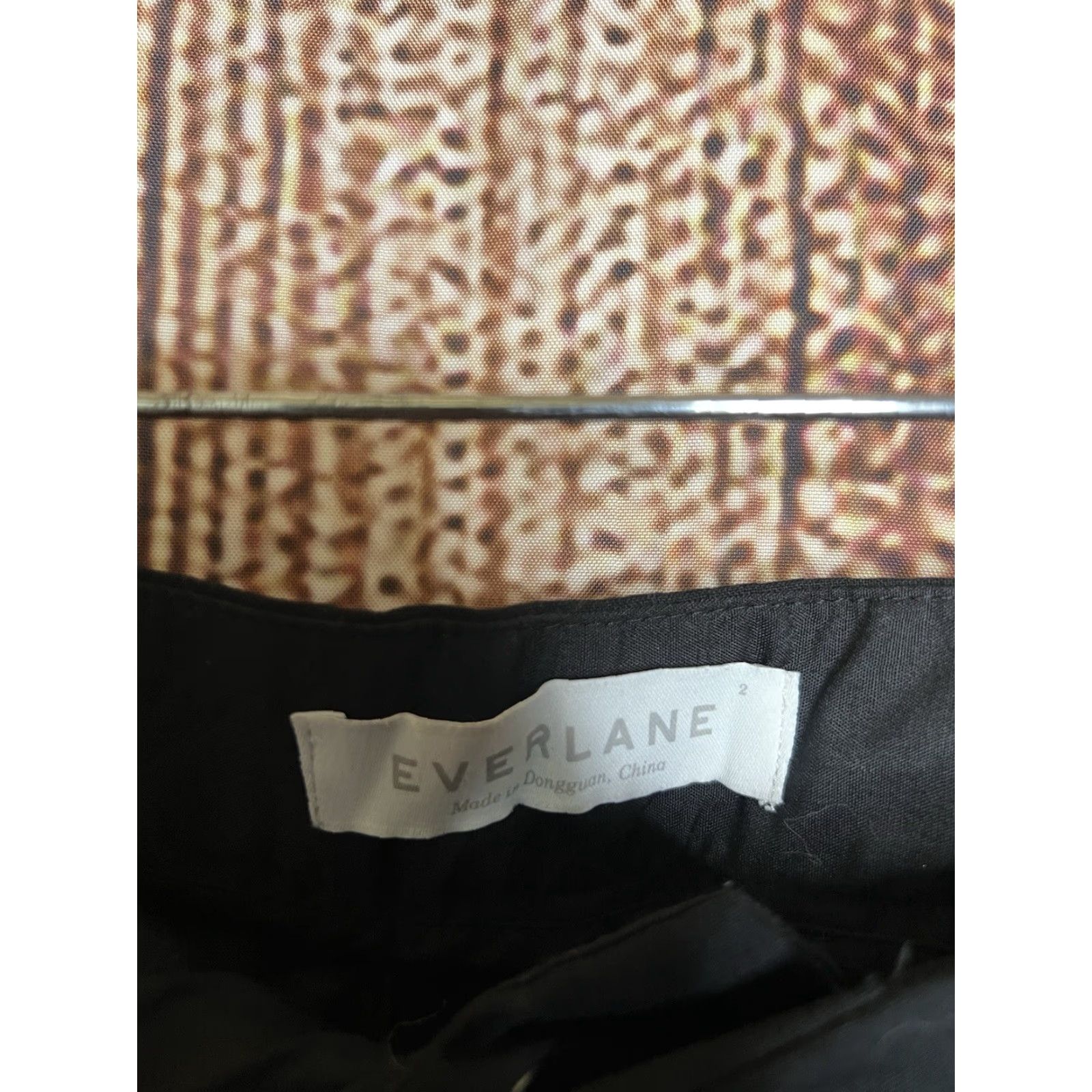 Everlane Everlane Dress Pants Womens Black Wool Straight Size 2 Size 26" / US 2 / IT 38 - 3 Thumbnail