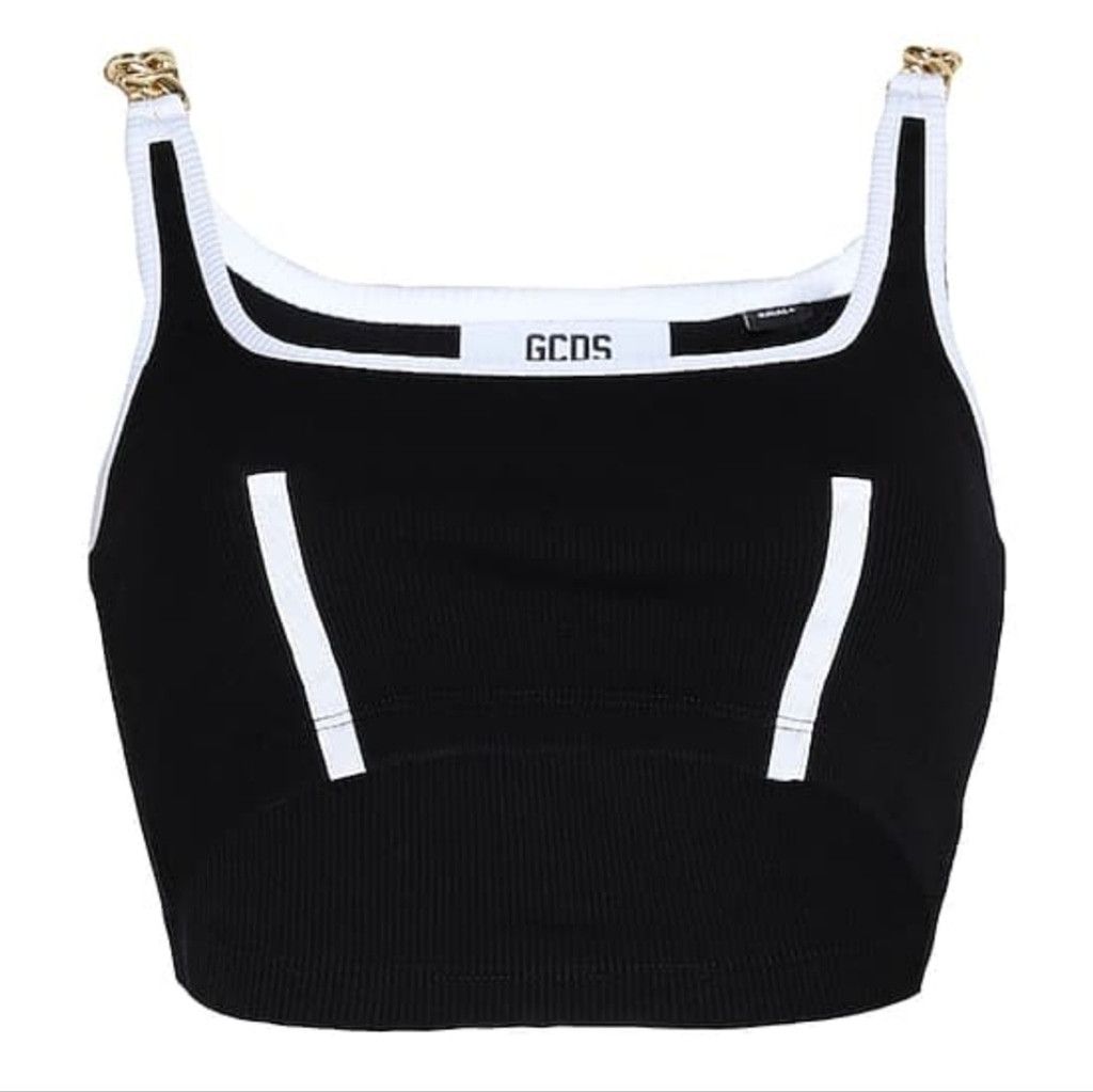 GCDS ***SALE***GCDS Chain Strap Knit Crop Top Size XS / US 0-2 / IT 36-38 - 1 Thumbnail