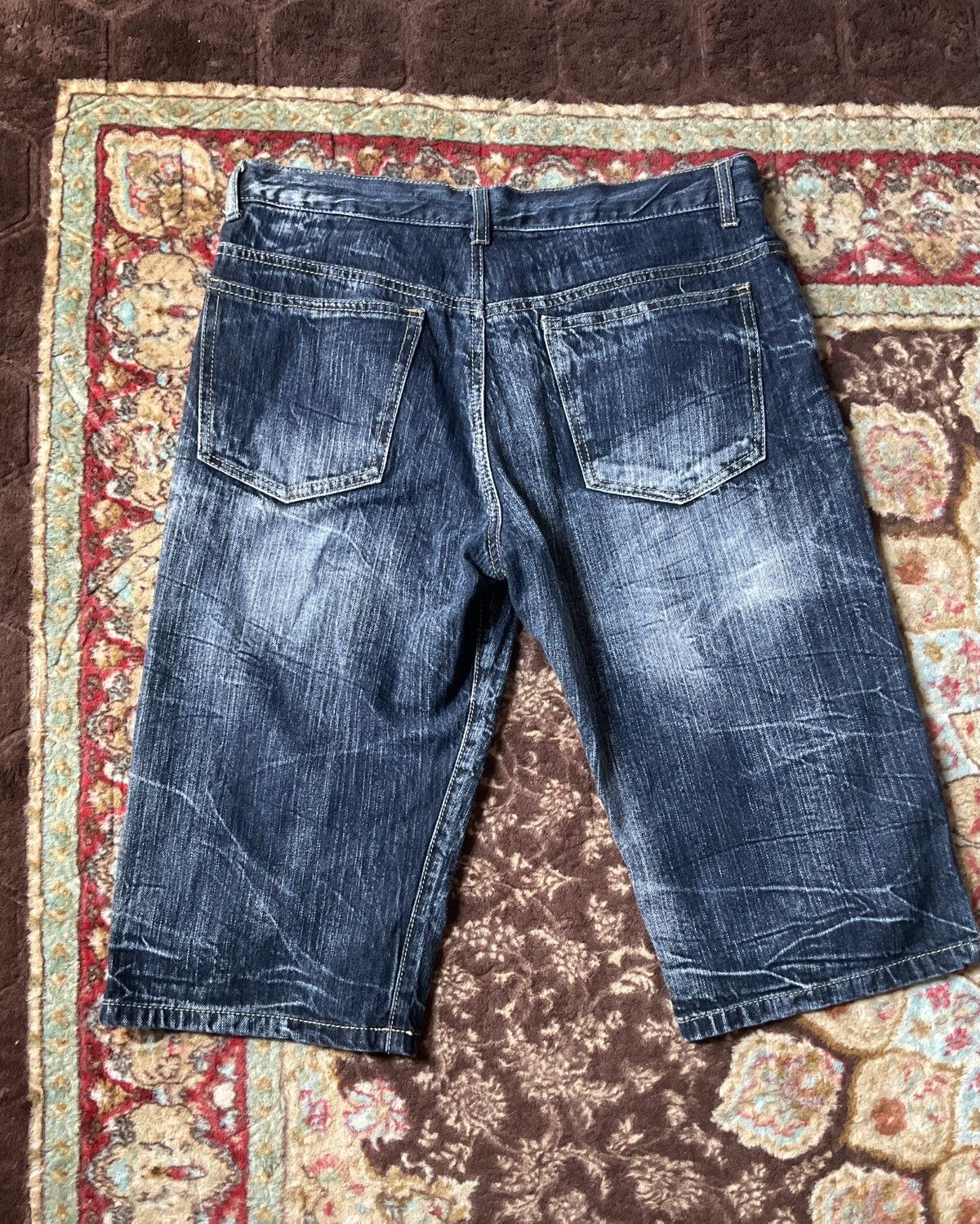 If Six Was Nine × Japanese Brand Japan Brand Distressed Denim Short Pants Size US 32 / EU 48 - 4 Thumbnail