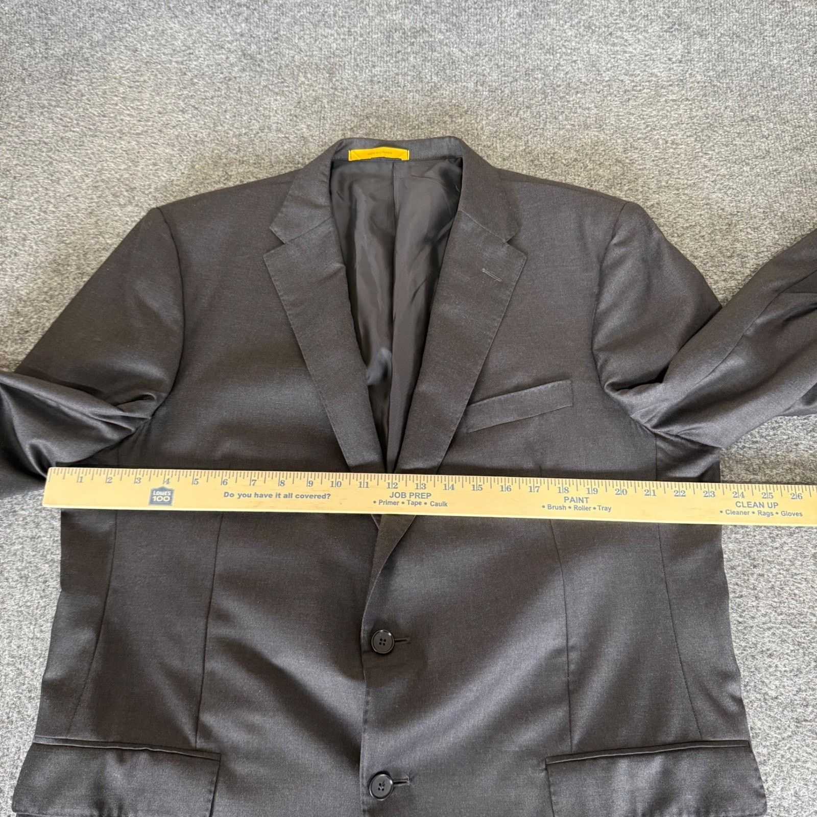 Hickey Freeman Hickey Freeman Loro Piana Tasmanian Super 150s Mens 46R Gray Size 46R - 10 Thumbnail
