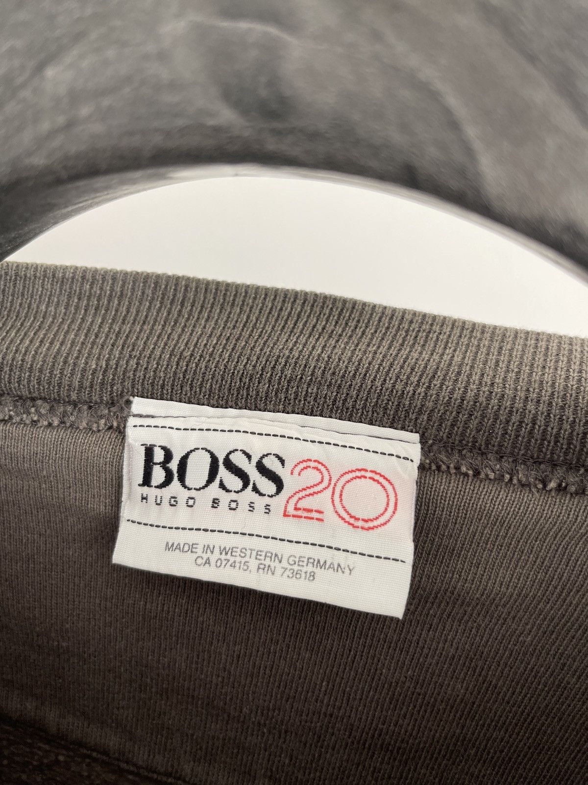 Hugo Boss Vintage rare 80s Hugo boss sweatshirt sweater grey Size US XL / EU 56 / 4 - 5 Thumbnail