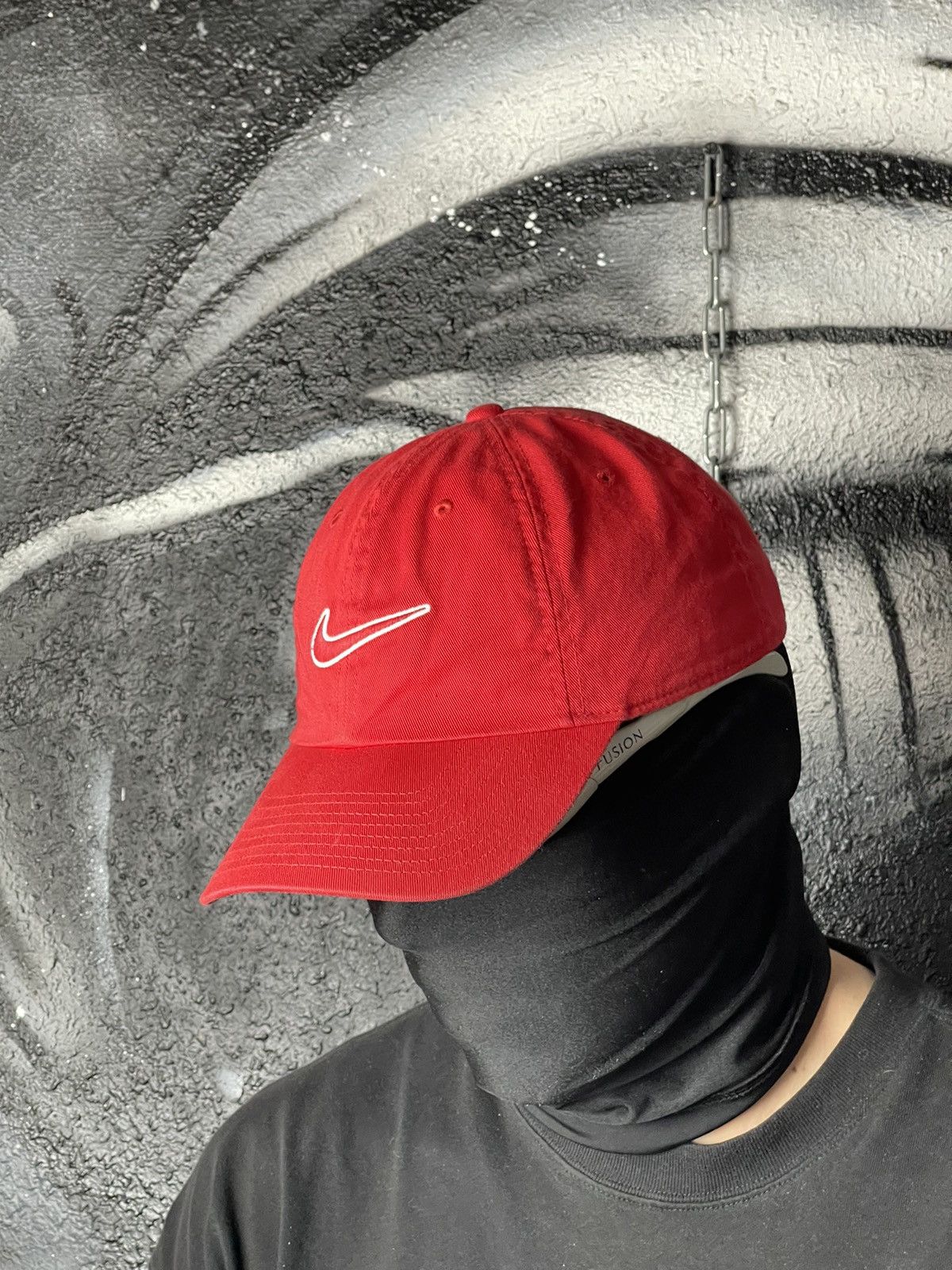 Nike Nike Embroidered Logo Red Cap One Size Fits Size ONE SIZE - 1 Thumbnail