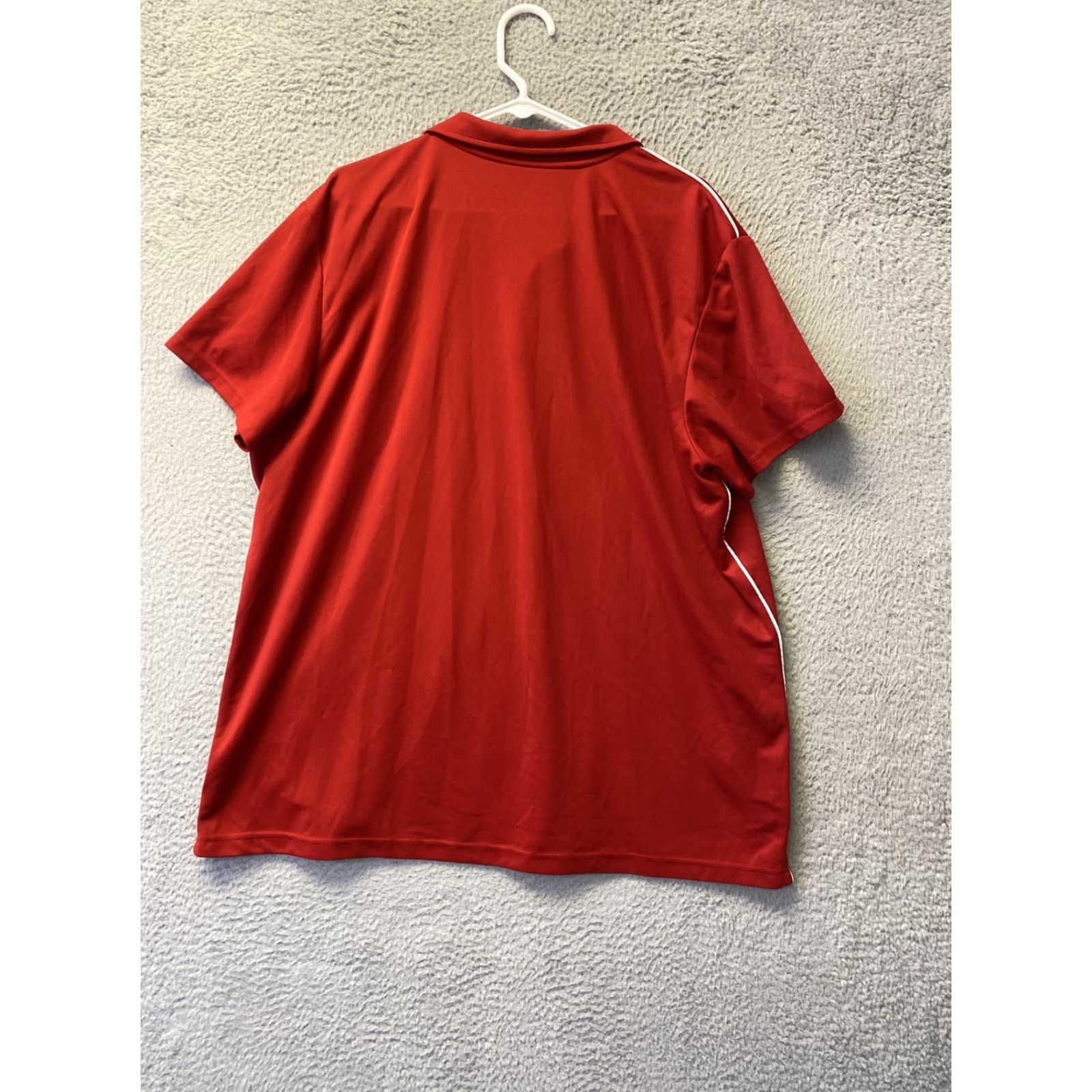 Adidas adidas Golf Polo ClimaCool Short Sleeve Golf Shirt Mens 2XL /111-36 Red Polyester 100% Button Regular Men's Polo Model adidas Climacool Golf Size US XXL / EU 58 / 5 - 7 Thumbnail