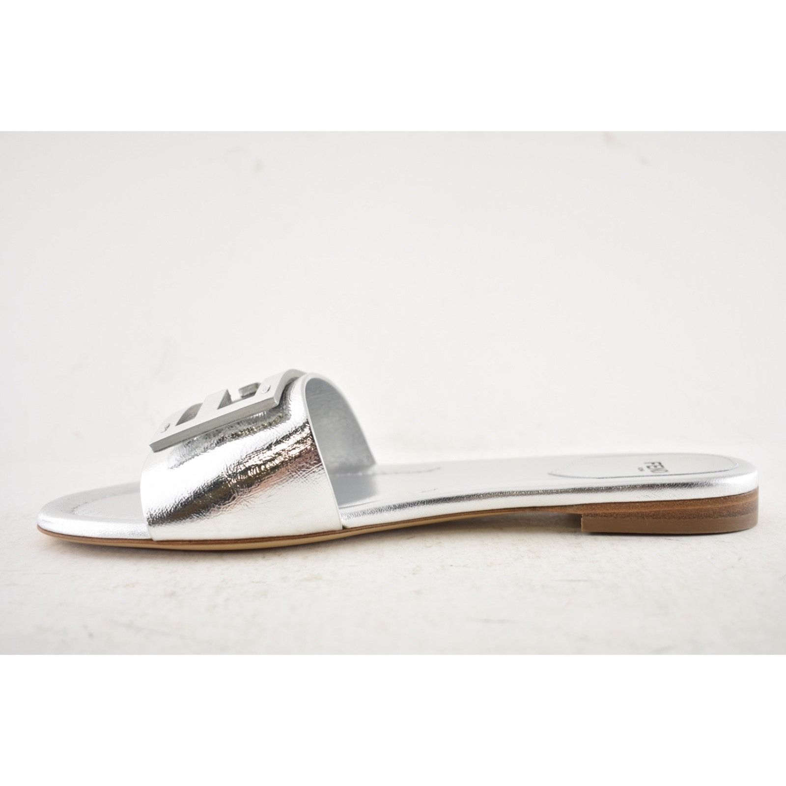 Fendi Fendi Baguette Leather FF Monogram Mule Slide Sandal 39 Size US 9 / IT 39 - 13 Thumbnail