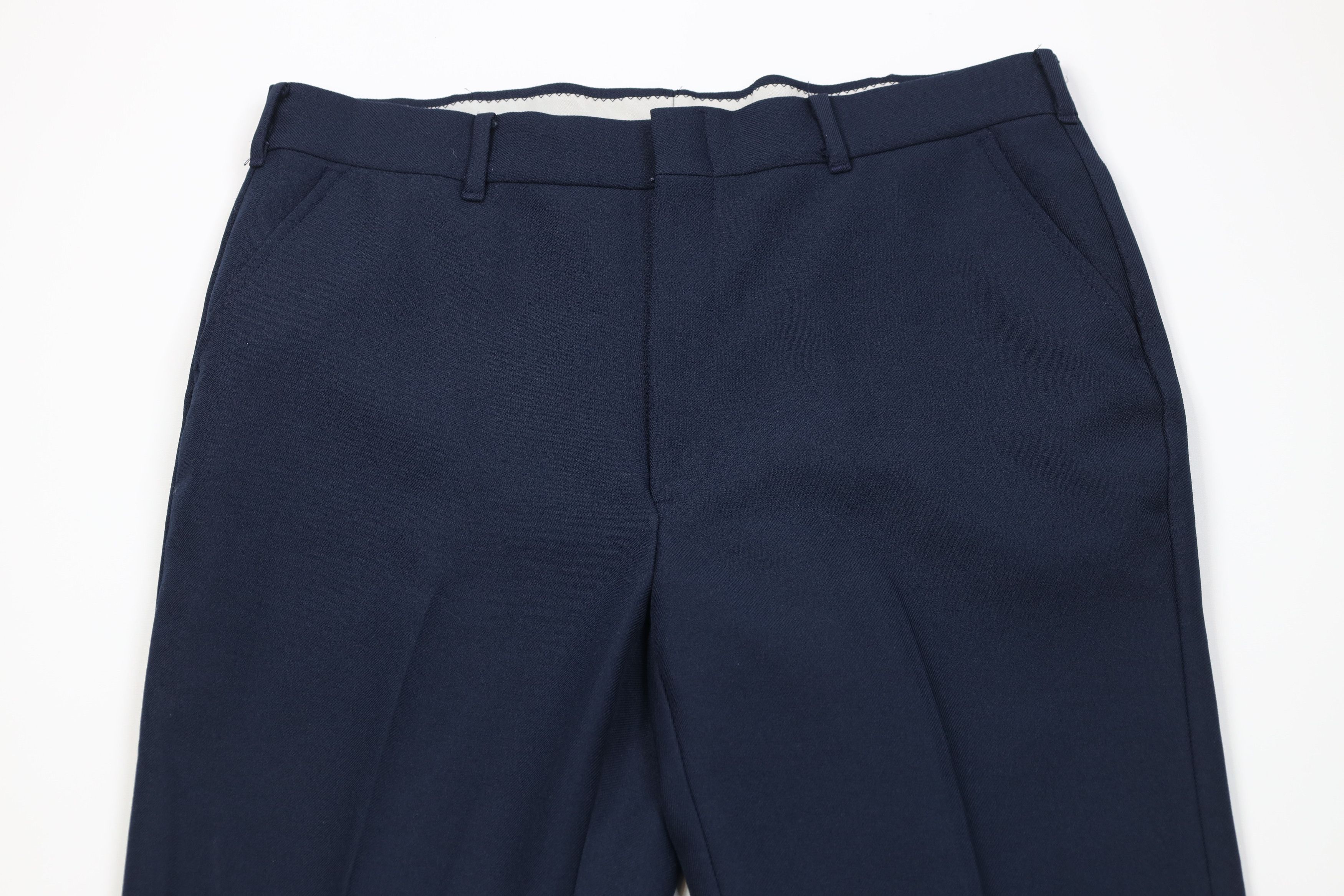 Vintage Vintage 70s Streetwear Flared Wide Leg Chino Pants Blue USA Size US 36 / EU 52 - 2 Thumbnail