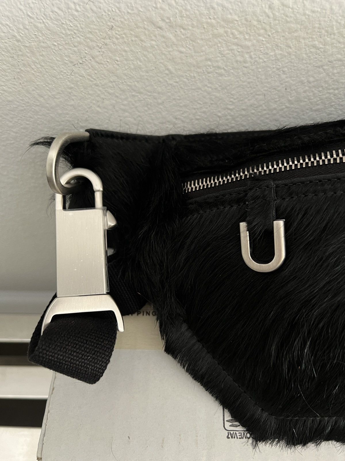 Rick Owens FW23 Luxor - Lambskin & Cow Fur bumbag Size ONE SIZE - 4 Thumbnail