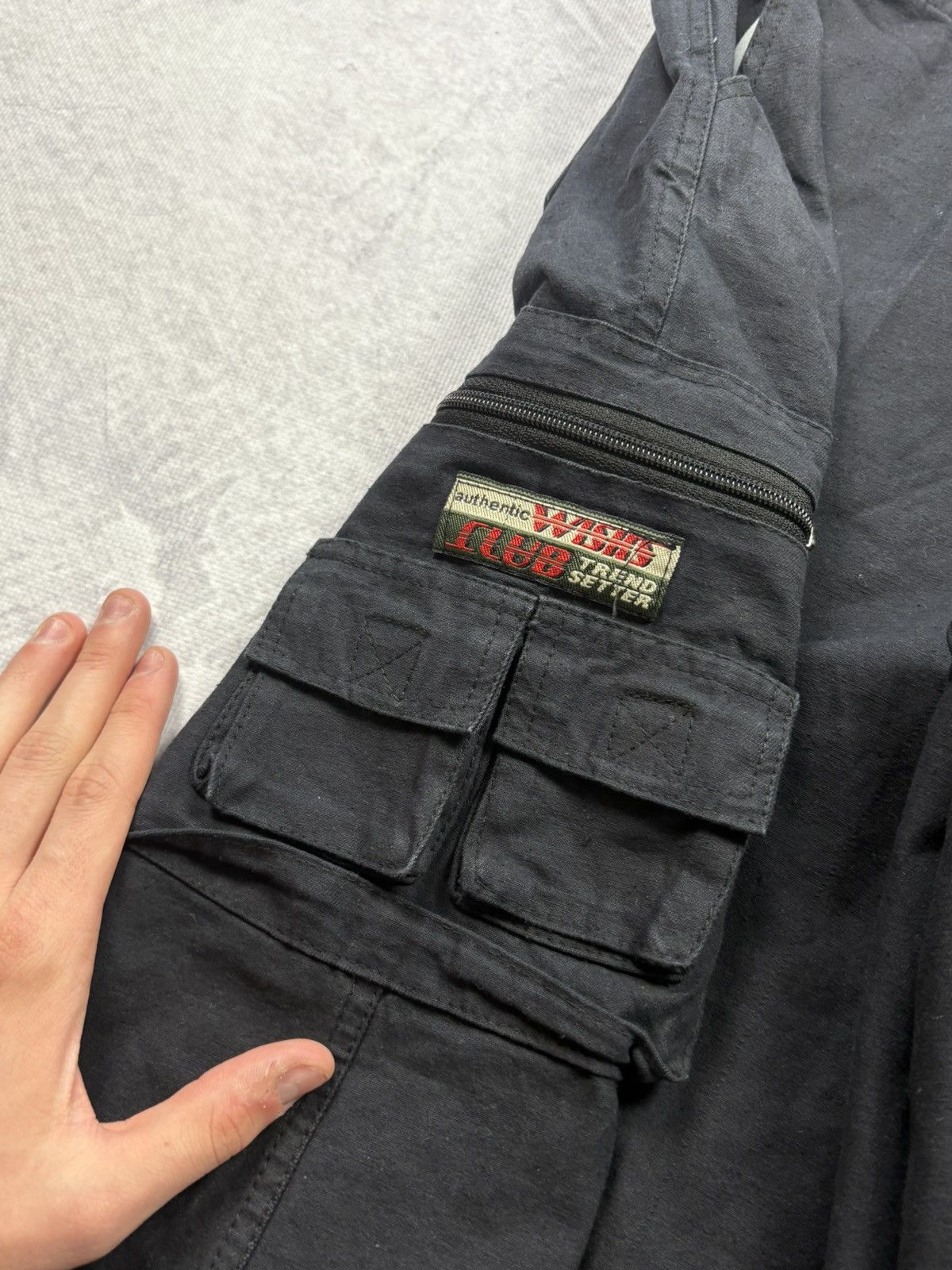 Japanese Brand Ultra Baggy Avant Garde Jorts Retro Cargo Multipocket RAP Size US 40 / EU 56 - 9 Thumbnail