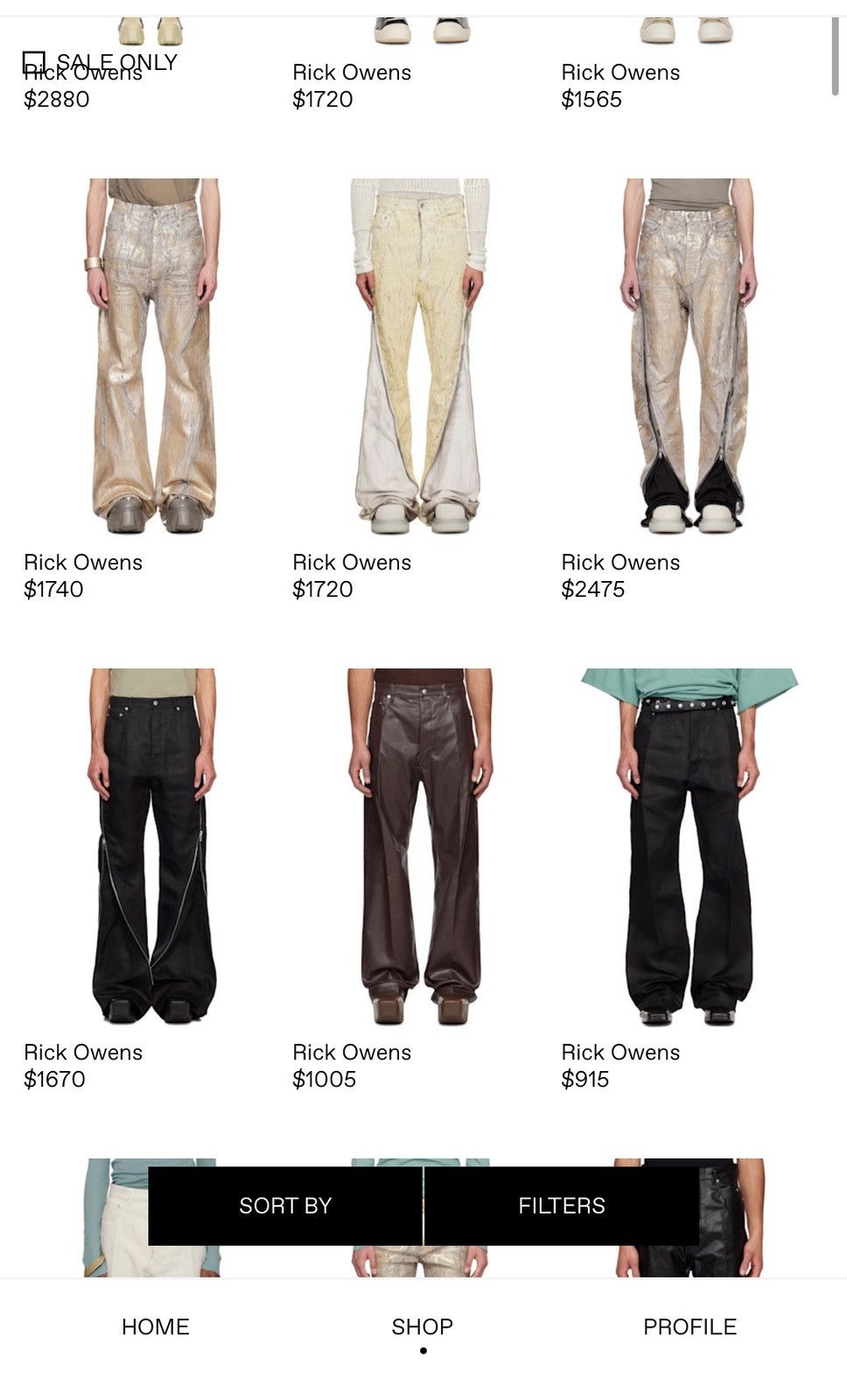 Rick Owens FW22 REFLECTIVE BELA TROUSERS WIDE LEG SKI PANTS Size US 32 / EU 48 - 15 Thumbnail