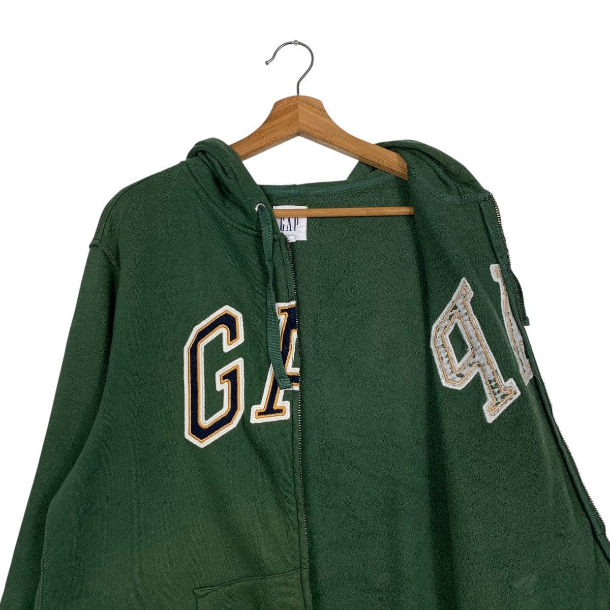 Gap Gap Big Logo Green Zipper Hoodie Size US M / EU 48-50 / 2 - 11 Thumbnail