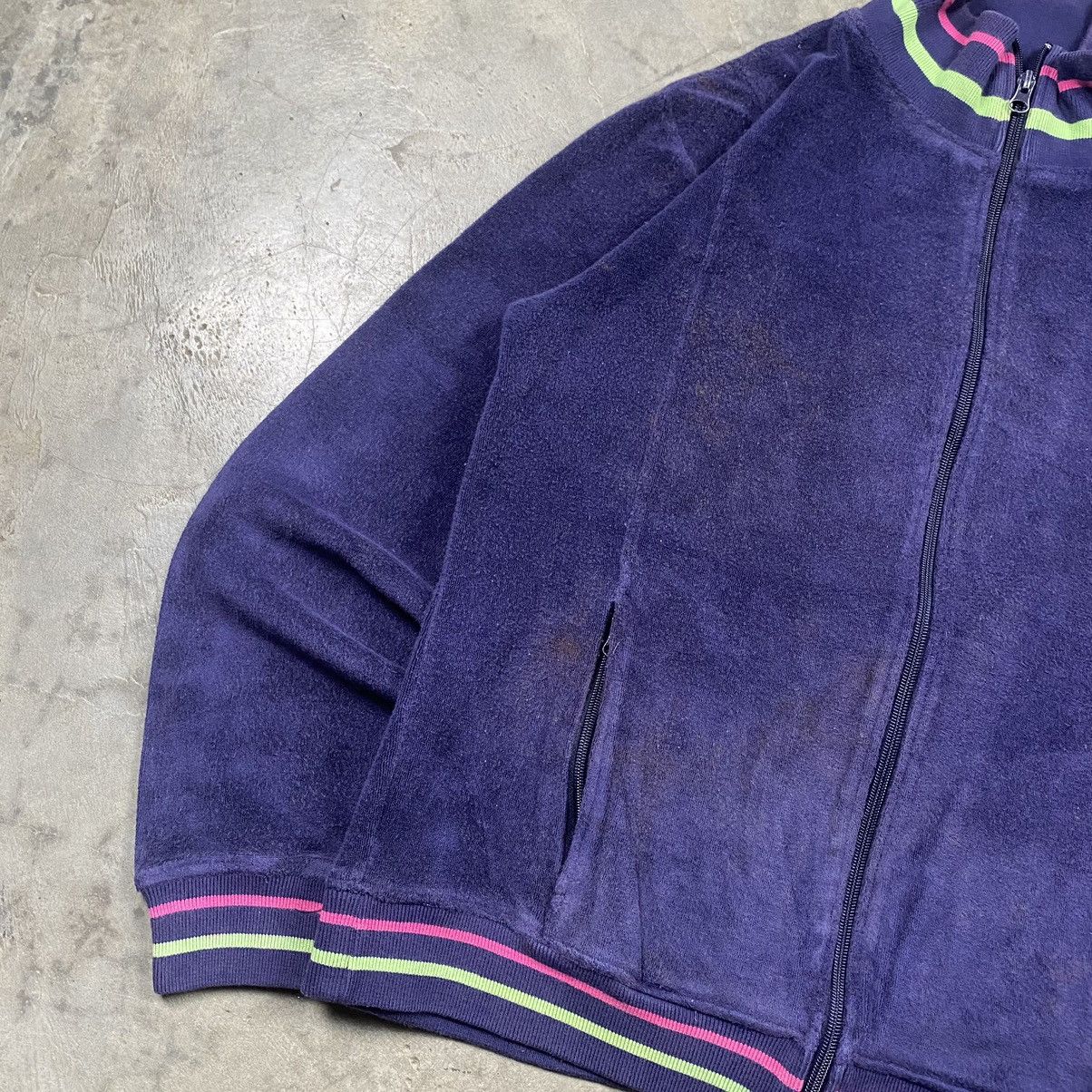 Japanese Brand y2k The Surfboard Factory Velvet Fleece Zip Up Size US M / EU 48-50 / 2 - 3 Thumbnail