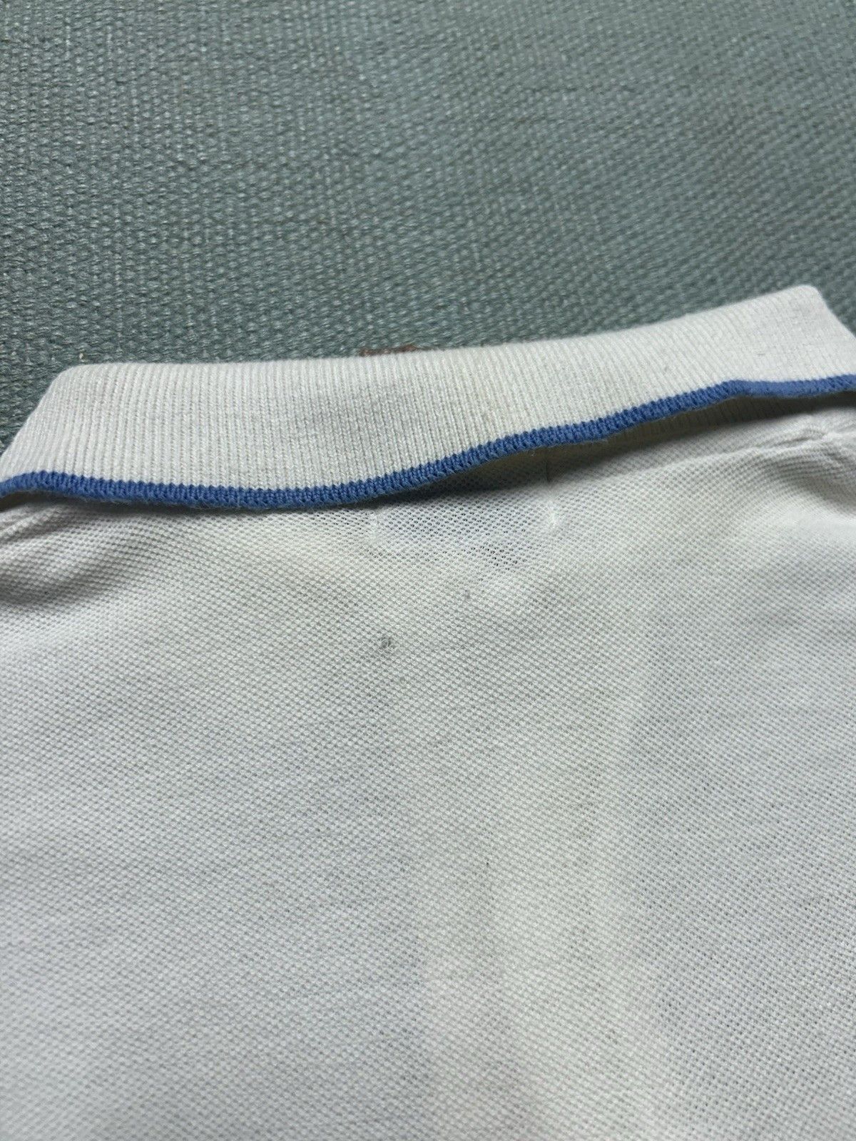 Vintage Vtg 60s 70s polo shirt cotton knit white golf yacht large Size US L / EU 52-54 / 3 - 9 Thumbnail