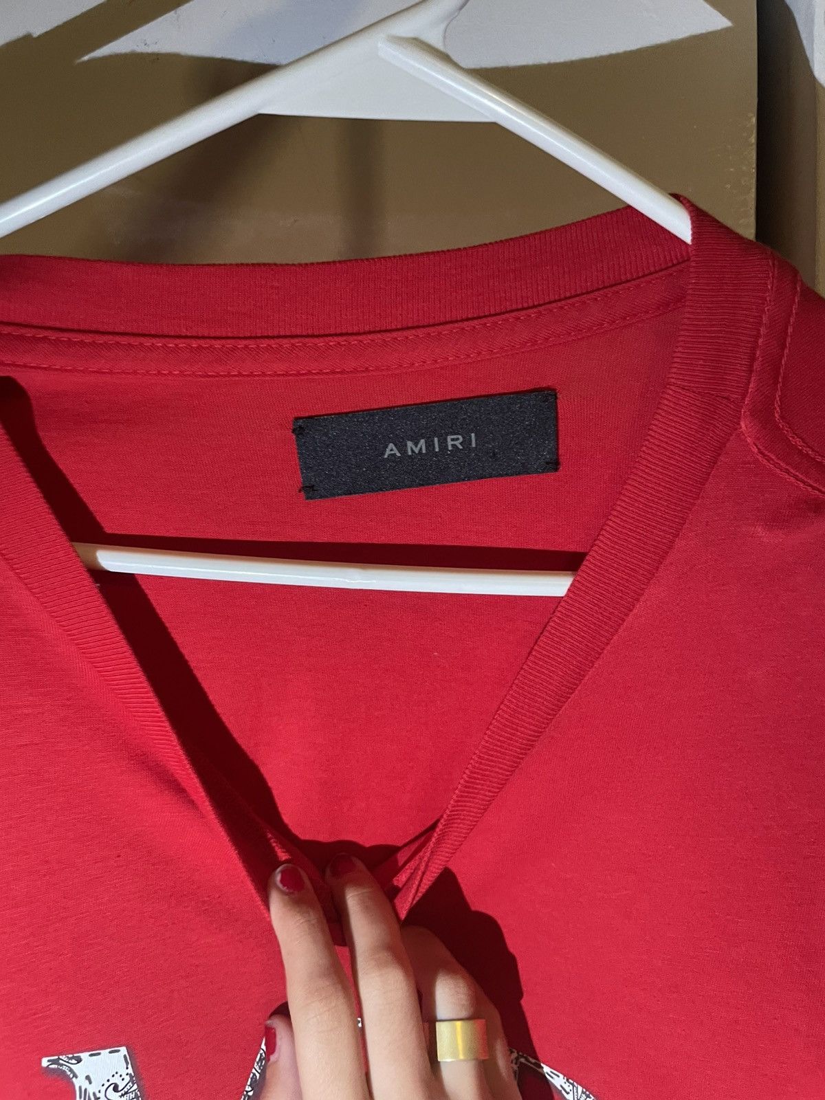 Amiri Red LOGO AMIRI T-Shirt Size US L / EU 52-54 / 3 - 2 Thumbnail