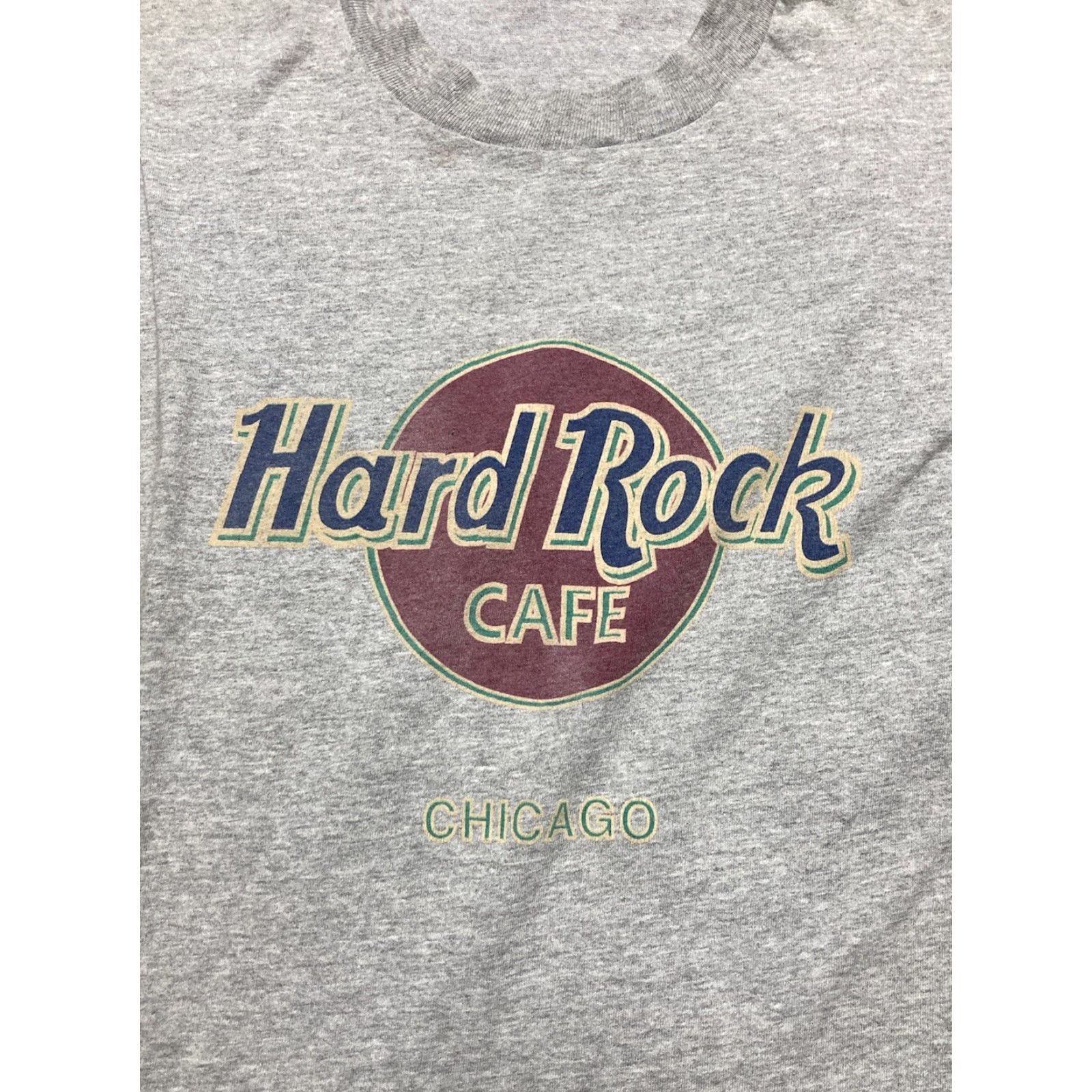 Hard Rock Cafe VINTAGE 90s Hard Rock Cafe T-Shirt Long Sleeve Chicago USA Made Single Stitch XL Mens Gray Size US XL / EU 56 / 4 - 2 Thumbnail