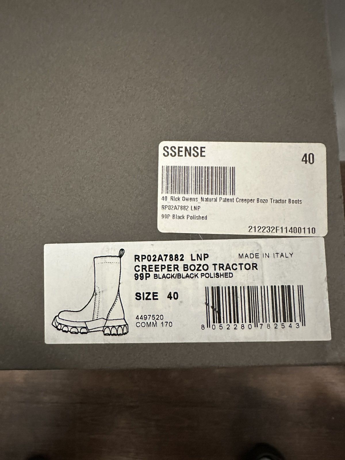 Rick Owens Rick Owens Creeper Bozo Tractor boots Size US 8 / EU 41 - 3 Thumbnail