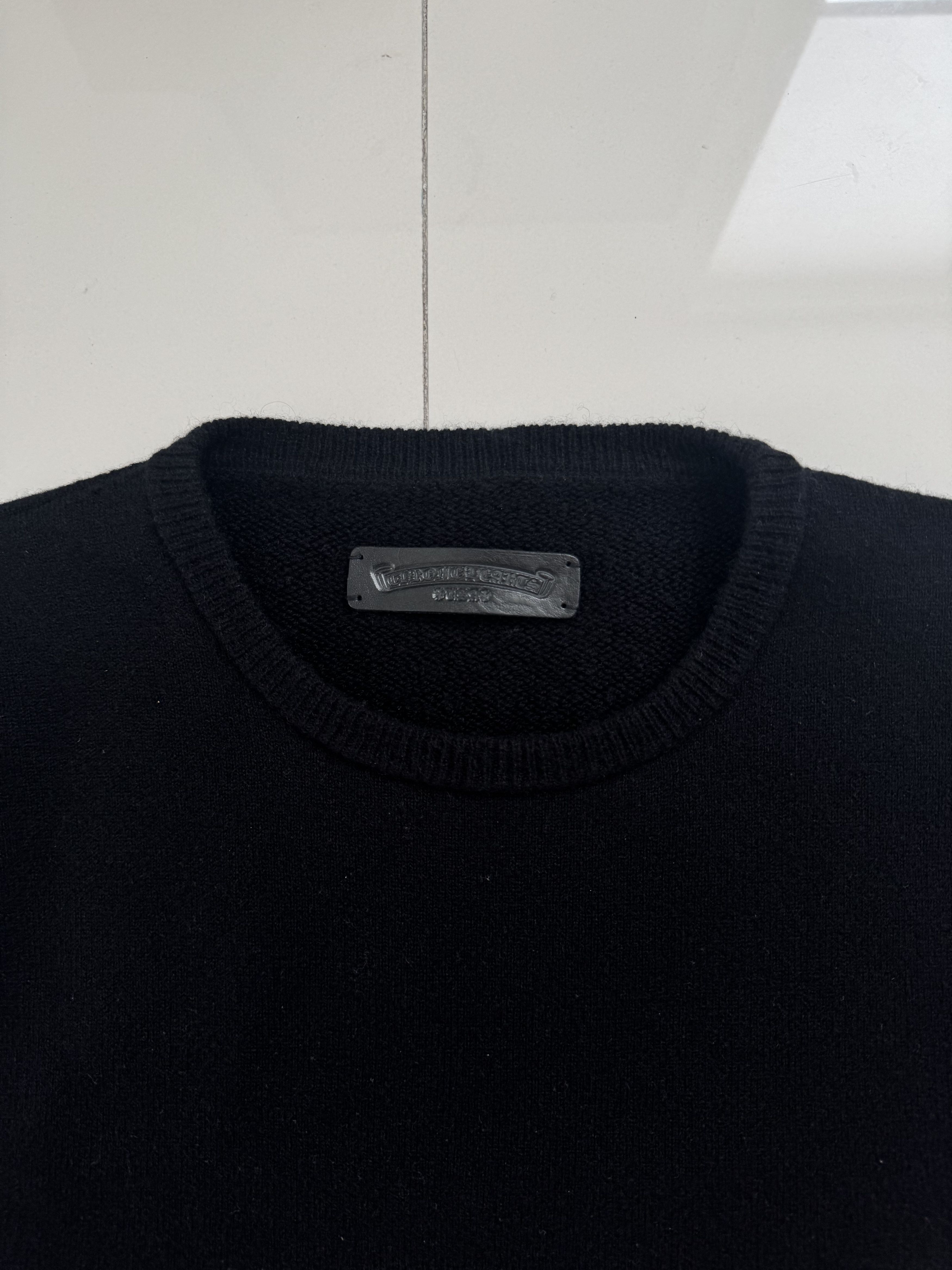 Chrome Hearts Chrome Hearts Floral Cashmere Black Sweater Size US XL / EU 56 / 4 - 6 Thumbnail