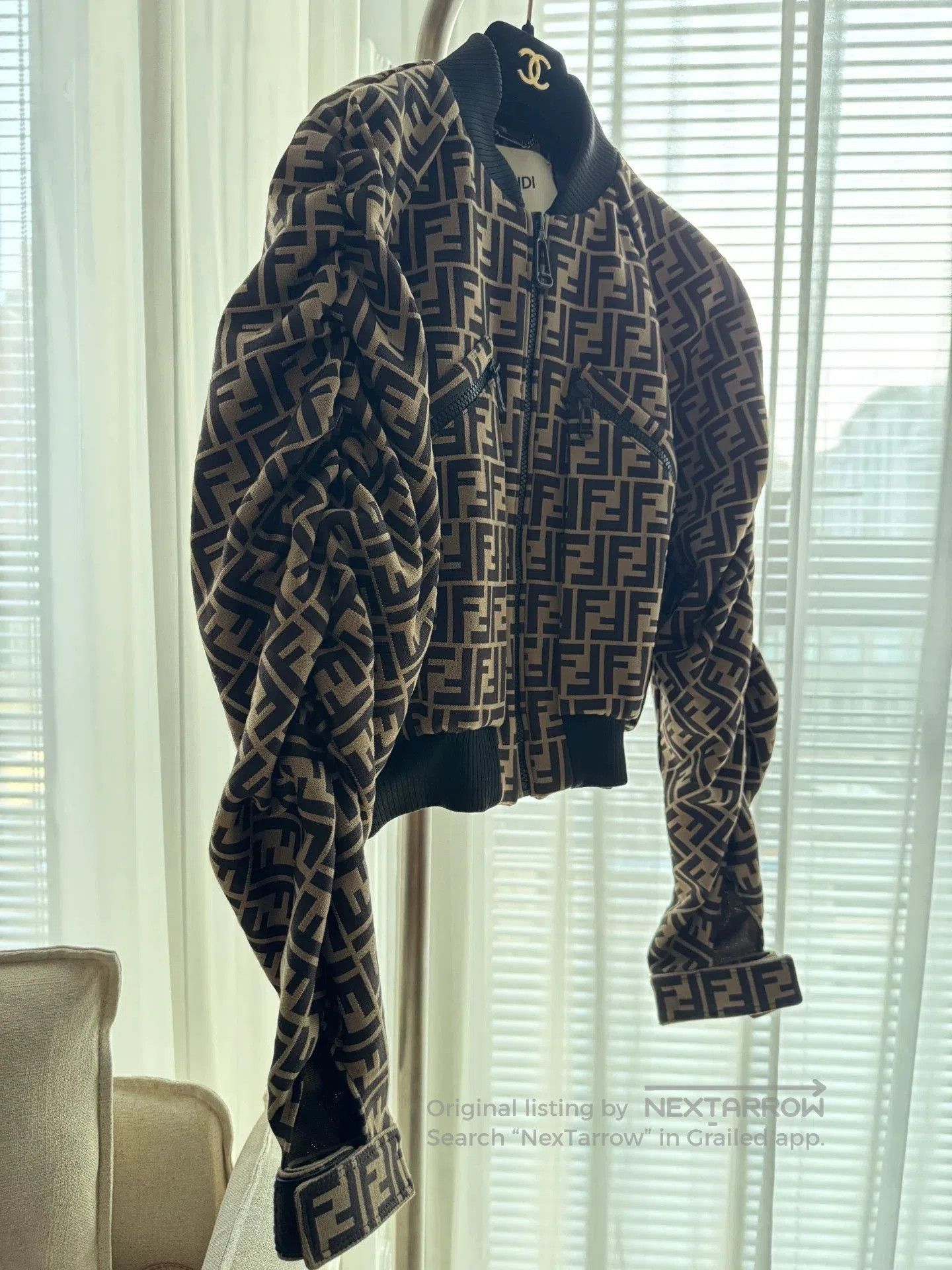 Fendi Fendi FF Logo Pile Sleeve Jacket. Size US S / EU 44-46 / 1 - 3 Thumbnail