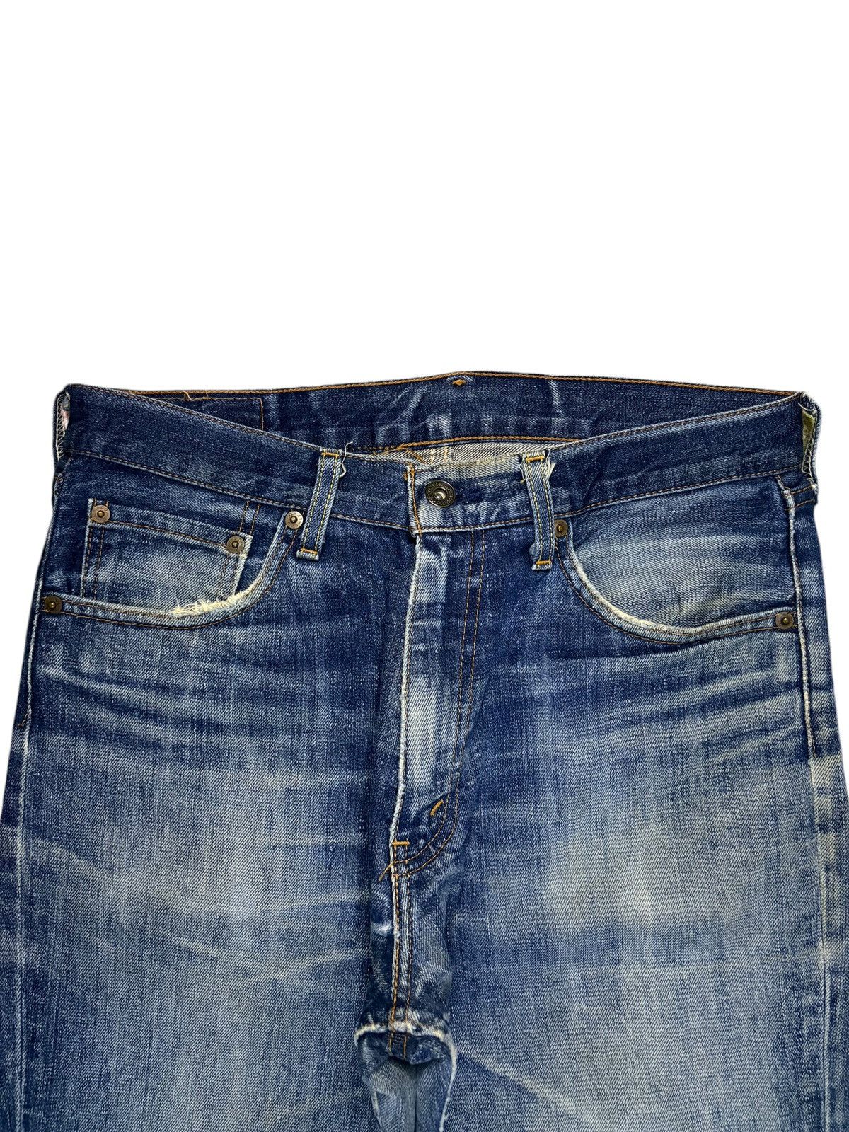 Levi's Vintage 90s Levis 502 Mud Wash Distressed Baggy Jeans Size US 31 - 4 Thumbnail