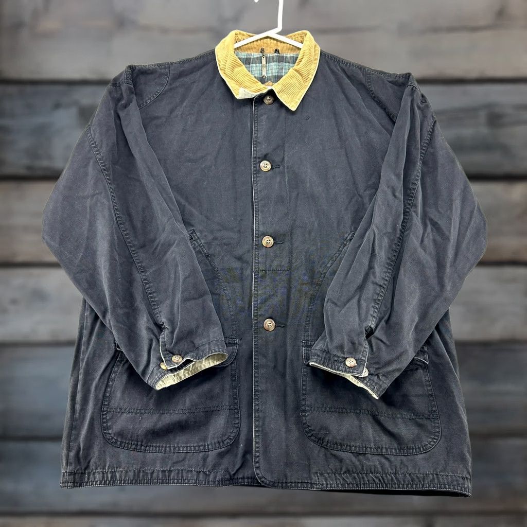 Equipment VINTAGE Urban Equipment Jacket Mens L Black Chore Barn Flannel Lined Canvas 90s Size US L / EU 52-54 / 3 - 1 Thumbnail
