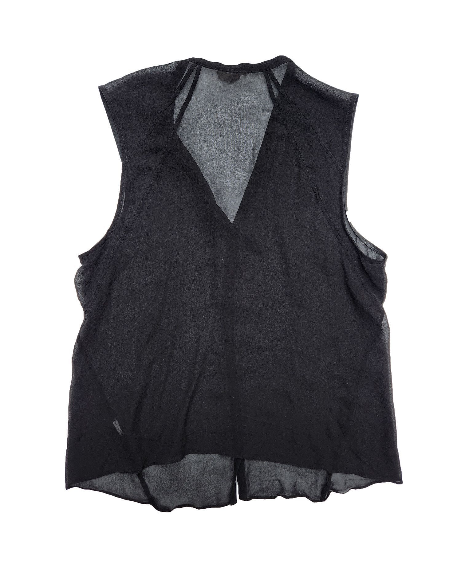 Helmut Lang Helmut Lang V-Neck Sheer Top Size M / US 6-8 / IT 42-44 - 2 Thumbnail