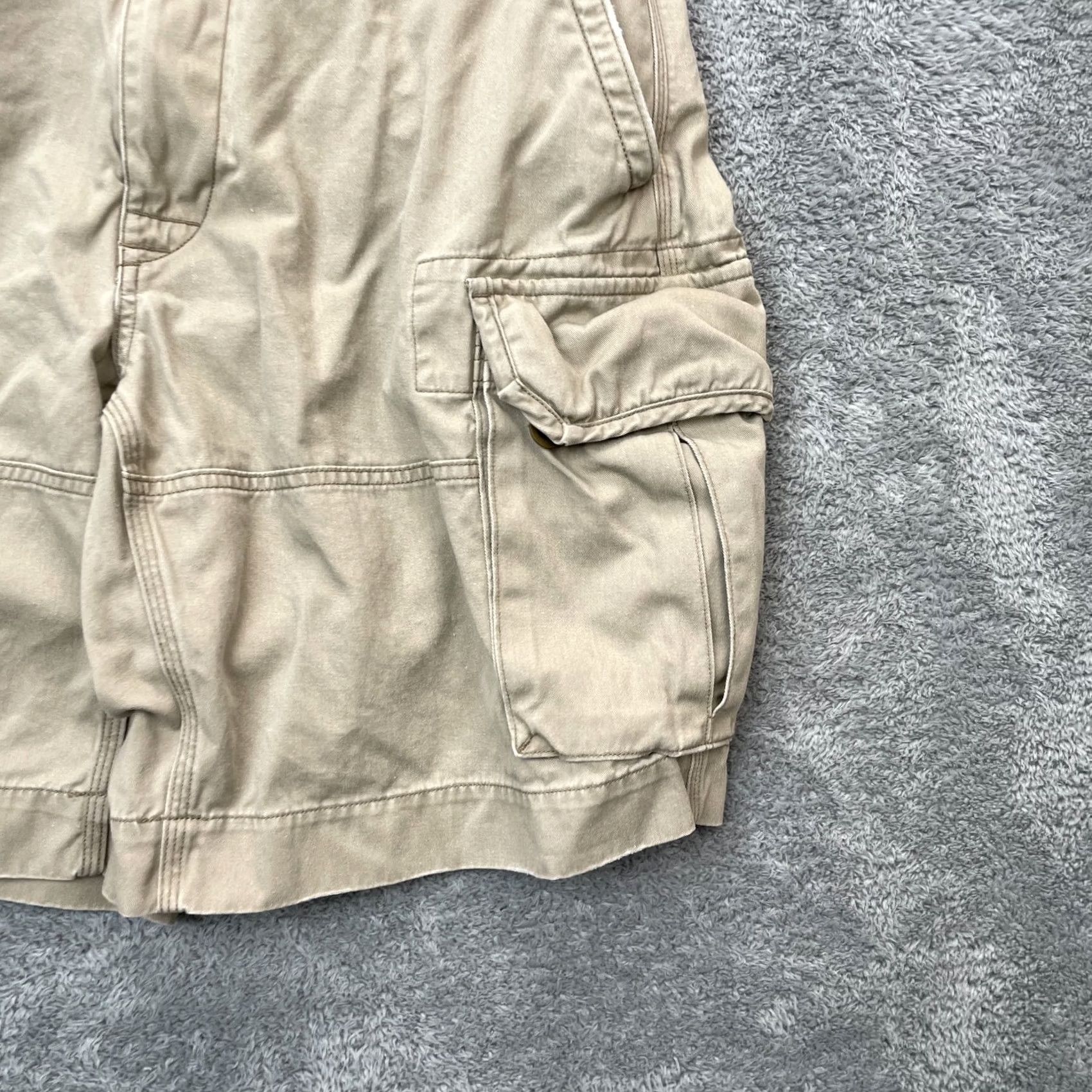 Polo Ralph Lauren Polo Ralph Lauren Cargo Shorts Mens 34 Beige Cotton Pocket Logo Baggy Easy Care Relaxed INSEAM 10" Size US S / EU 44-46 / 1 - 5 Thumbnail
