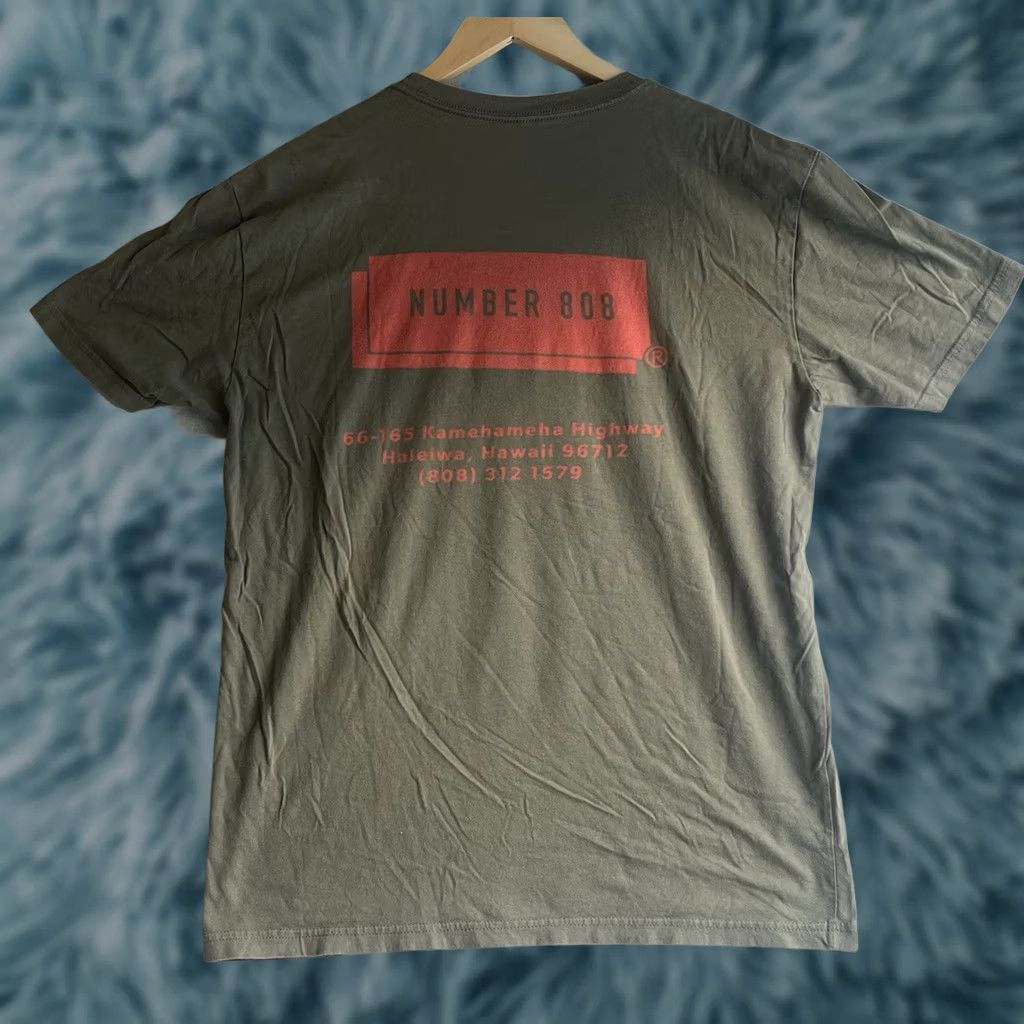 Vintage NUMBER 808 T-Shirt Crew Neck Short Sleeve GREEN L Men Hawaii Size US L / EU 52-54 / 3 - 1 Thumbnail